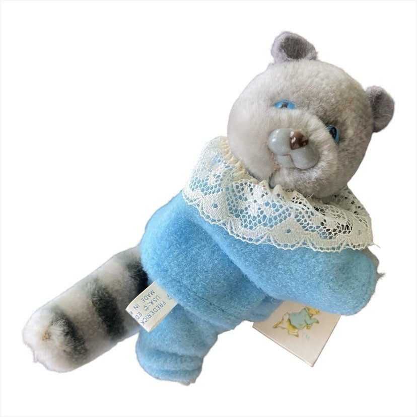 Vintage 1986 Eden Toys Beatrix Potter Tom Kitten Flocked Plush Figurine With Tag Vintage 1986 Eden Toys Beatrix Potter Tom Kitten Flocked Plush Figurine With Tag