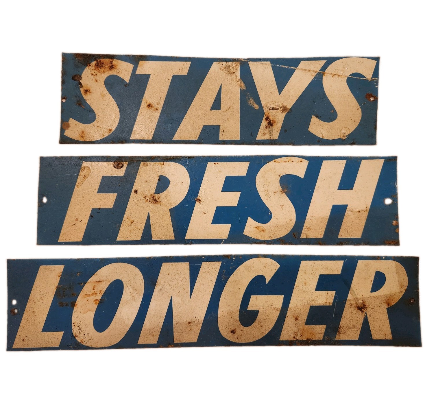 Evangeline Maid Bread vintage original metal sign Stays Fresh Longer advertising Evangeline Maid Bread vintage original metal sign Stays Fresh Longer advertising
