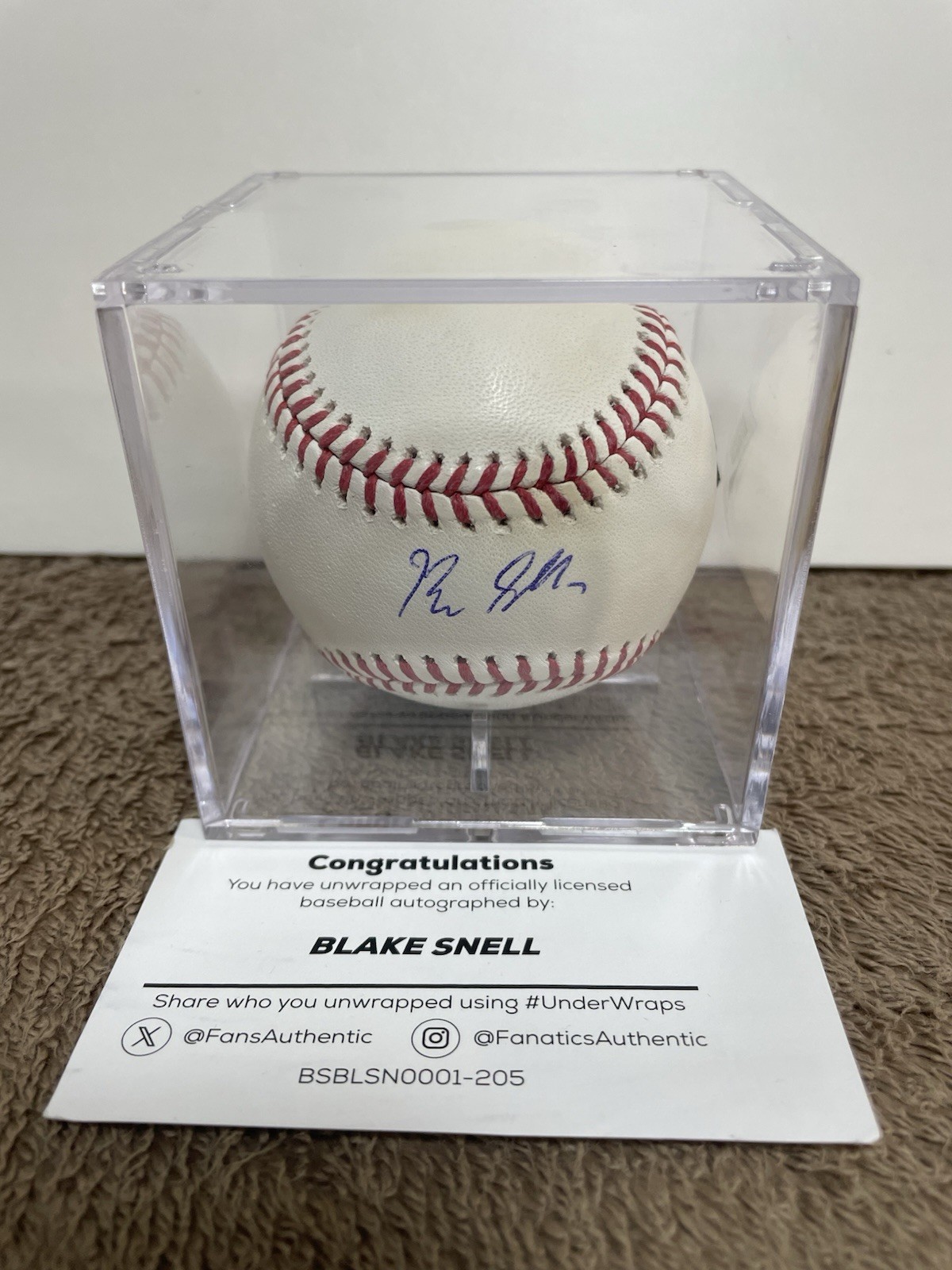 Blake Snell Autographed MLB Baseball Fanatics Authenticated LA Dodgers Blake Snell Autographed MLB Baseball Fanatics Authenticated LA Dodgers