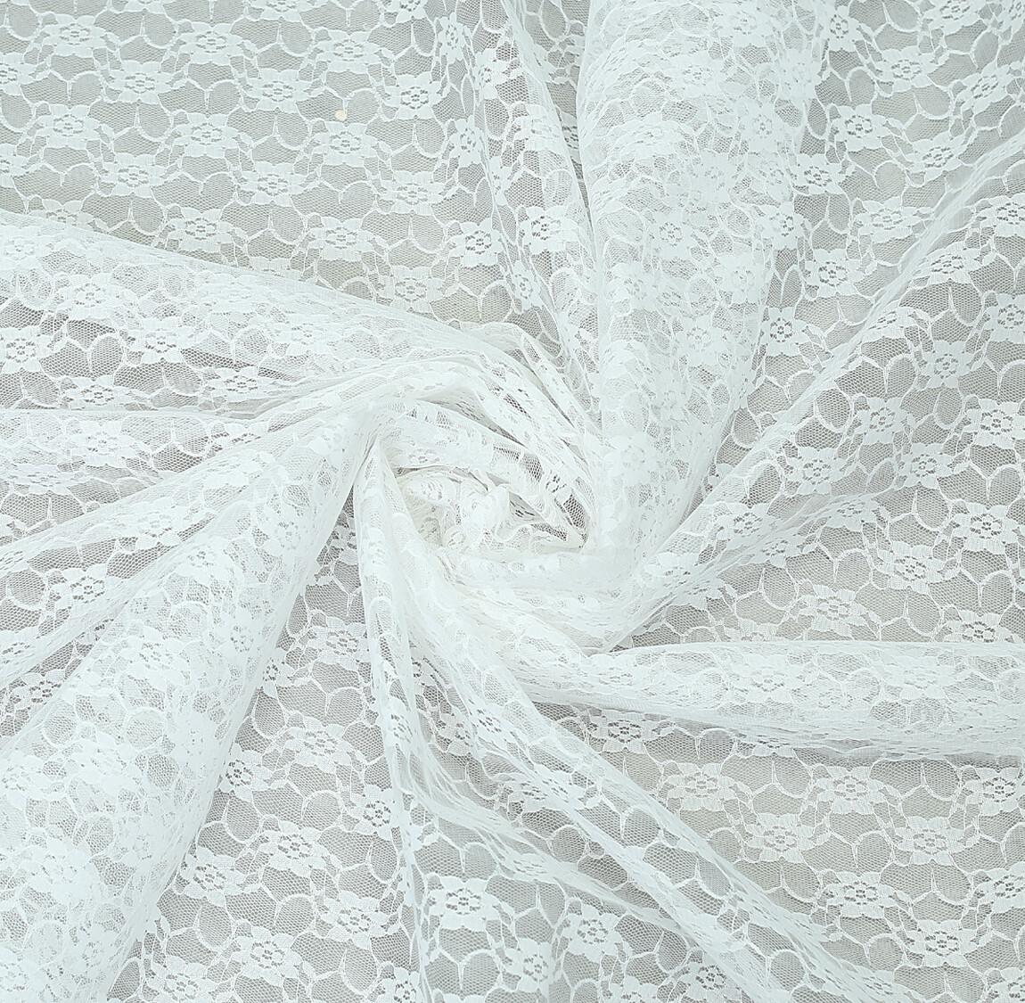 5/10/20/30/40/50 YD Lace Fabric Floral Swag Craft DIY Wedding Backdrop-FREE SHIP