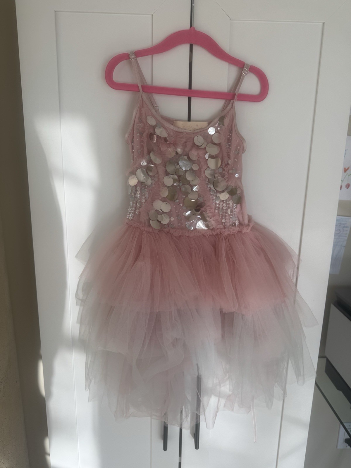 Tutu Du Monde Pink Dress Tulle Sequin Girls Size 6-7 Tutu Du Monde Pink Dress Tulle Sequin Girls Size 6-7