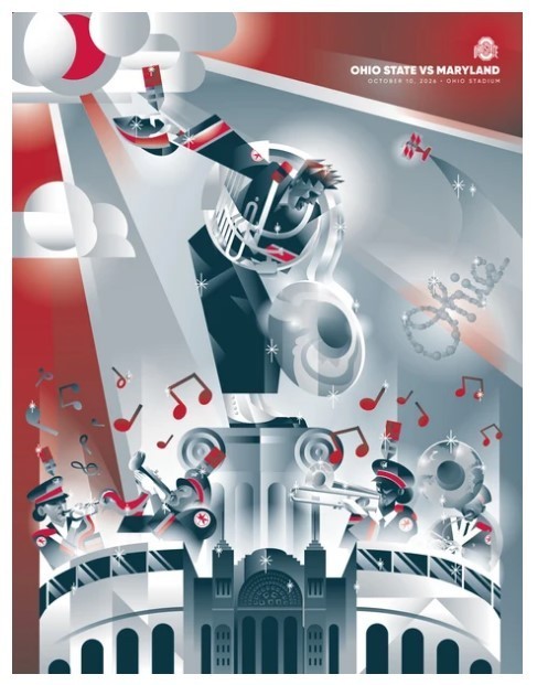 2026 OHIO STATE BUCKEYES NCAA STADIUM GAME DAY PROGRAM VS. MARYLAND TERRAPINS