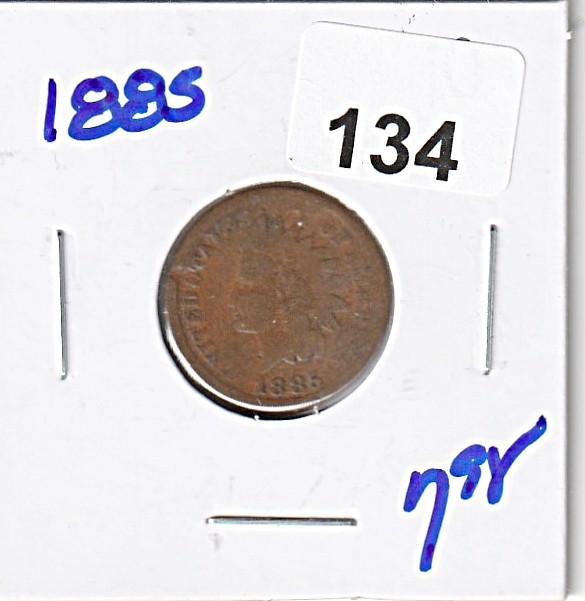 1885 Indian Head Cent, Better Date #816 1885 Indian Head Cent, Better Date #816