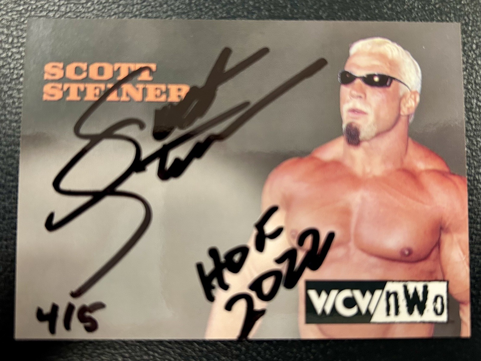 Scott Steiner 1998 Topps WCW/nWo JSA Cert. Authentic Signatures Hall OF Fame /5 Scott Steiner 1998 Topps WCW/nWo JSA Cert. Authentic Signatures Hall OF Fame /5