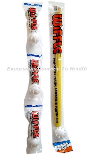 10 Official Baseball Wiffle® Balls and 1 Bat           
