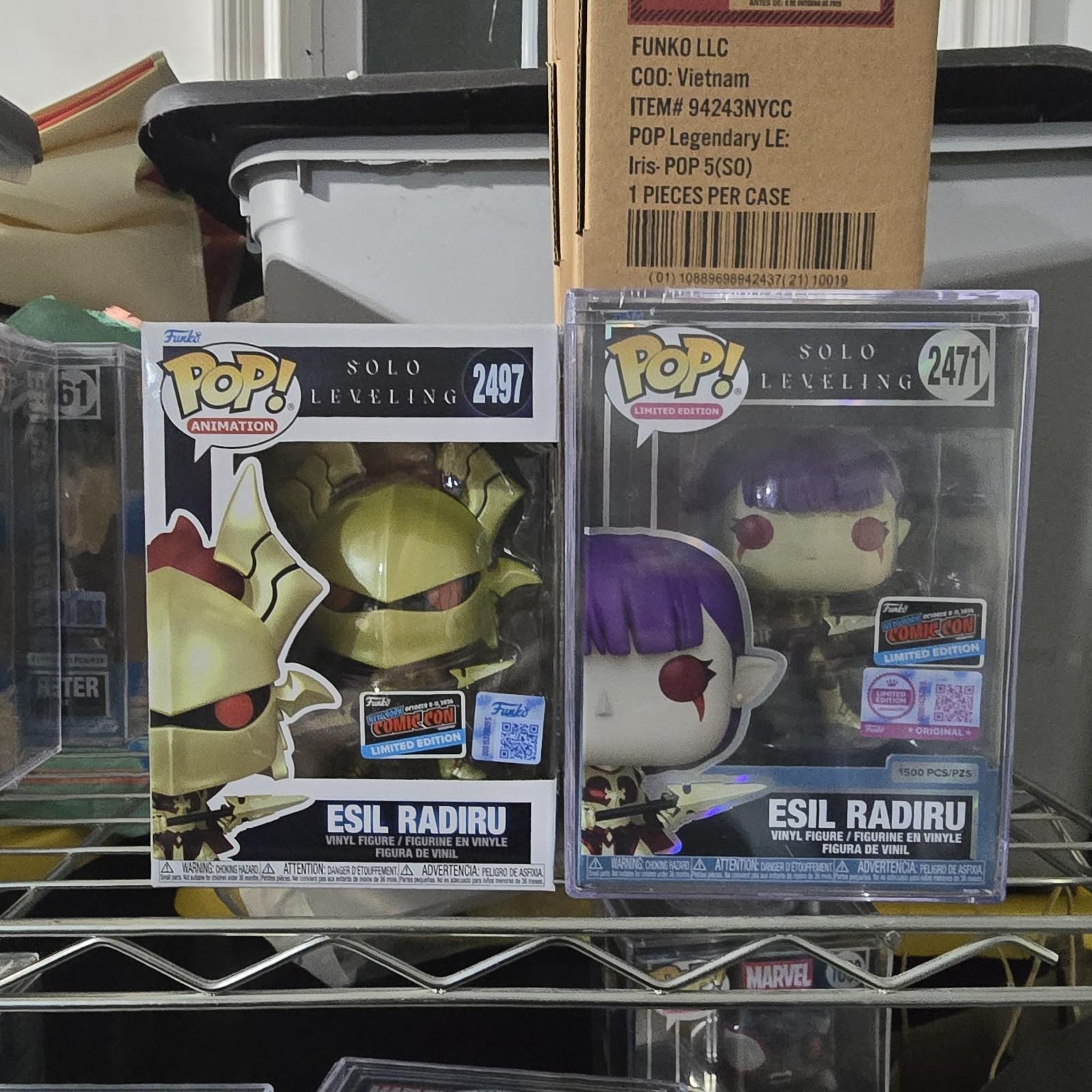 Funko Pop Solo Leveling NYCC 2026 Esil Radiru Both Version Bundle Funko Pop Solo Leveling NYCC 2026 Esil Radiru Both Version Bundle