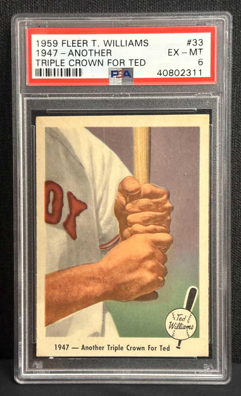 Ted Williams 1959 Fleer - Ted Williams 1959 Fleer -