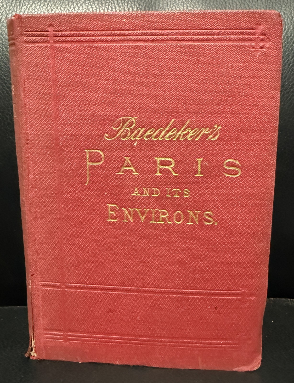 Baedeker\'s Paris and its Environs Travel Guide 1896 (HC) W/Maps Baedeker\'s Paris and its Environs Travel Guide 1896 (HC) W/Maps