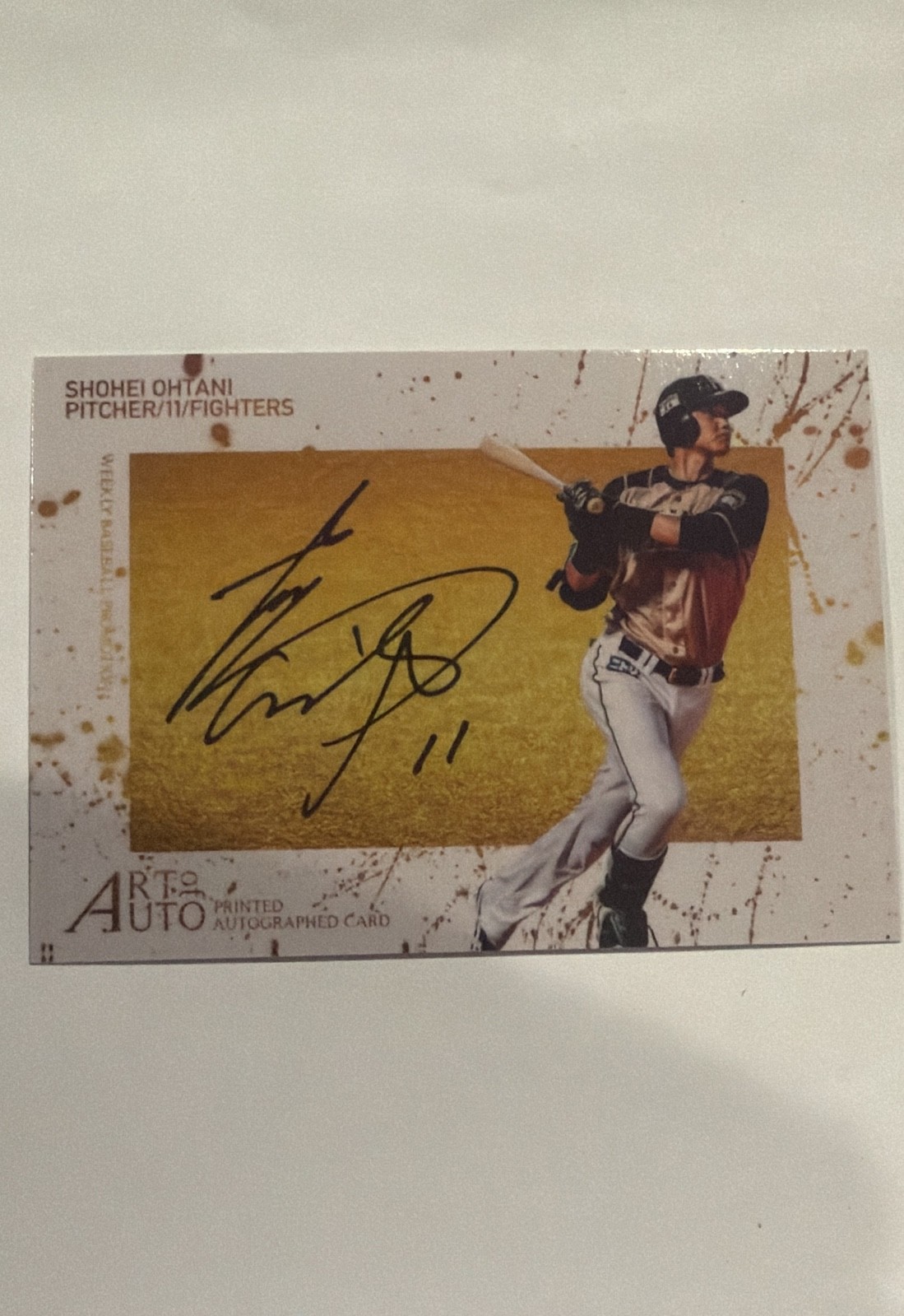 2014 Bbm - 1st Version Promotion Art of Auto Shohei Ohtani #WB1 (RC) 2014 Bbm - 1st Version Promotion Art of Auto Shohei Ohtani #WB1 (RC)