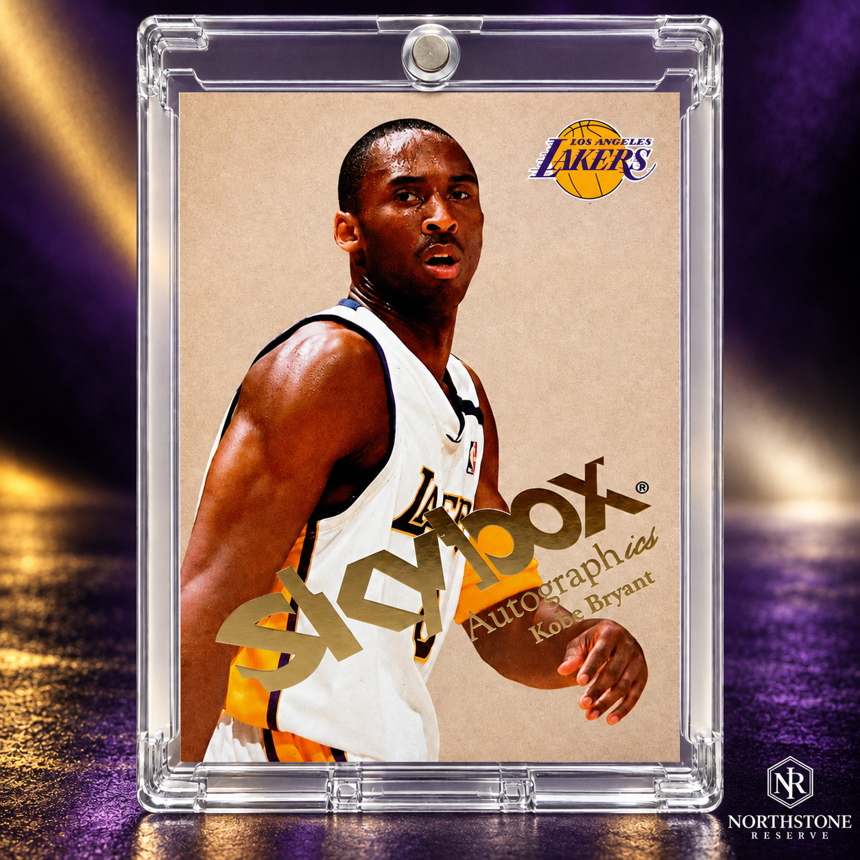 Kobe Bryant SkyBox Card Rare Gold Foil Insert Autographics Lakers Jersey #8 NBA