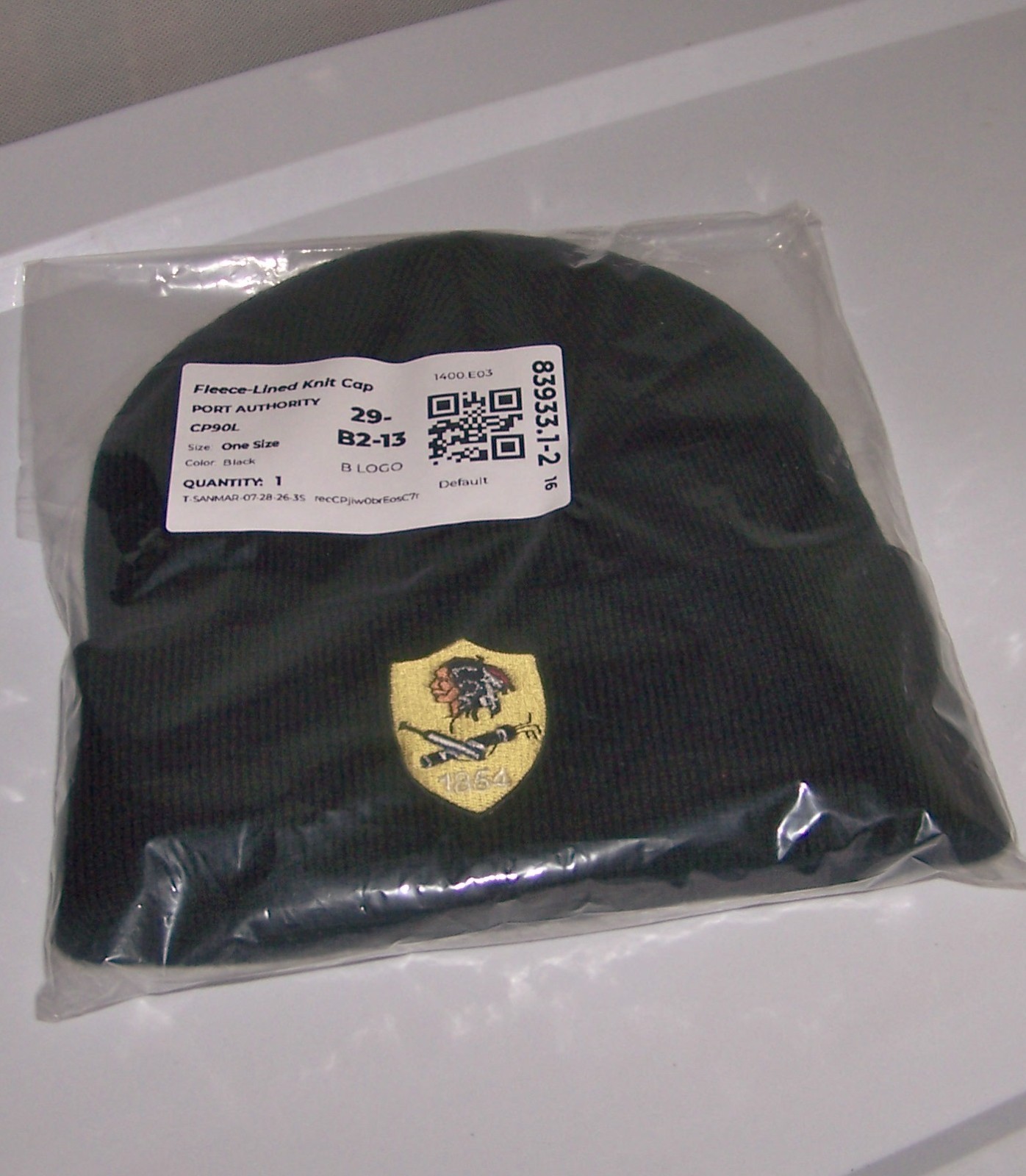 NEW Fleece Lined Beanie Winter Skull Cap Hat PHILADELPHIA CRICKET CLUB Black *