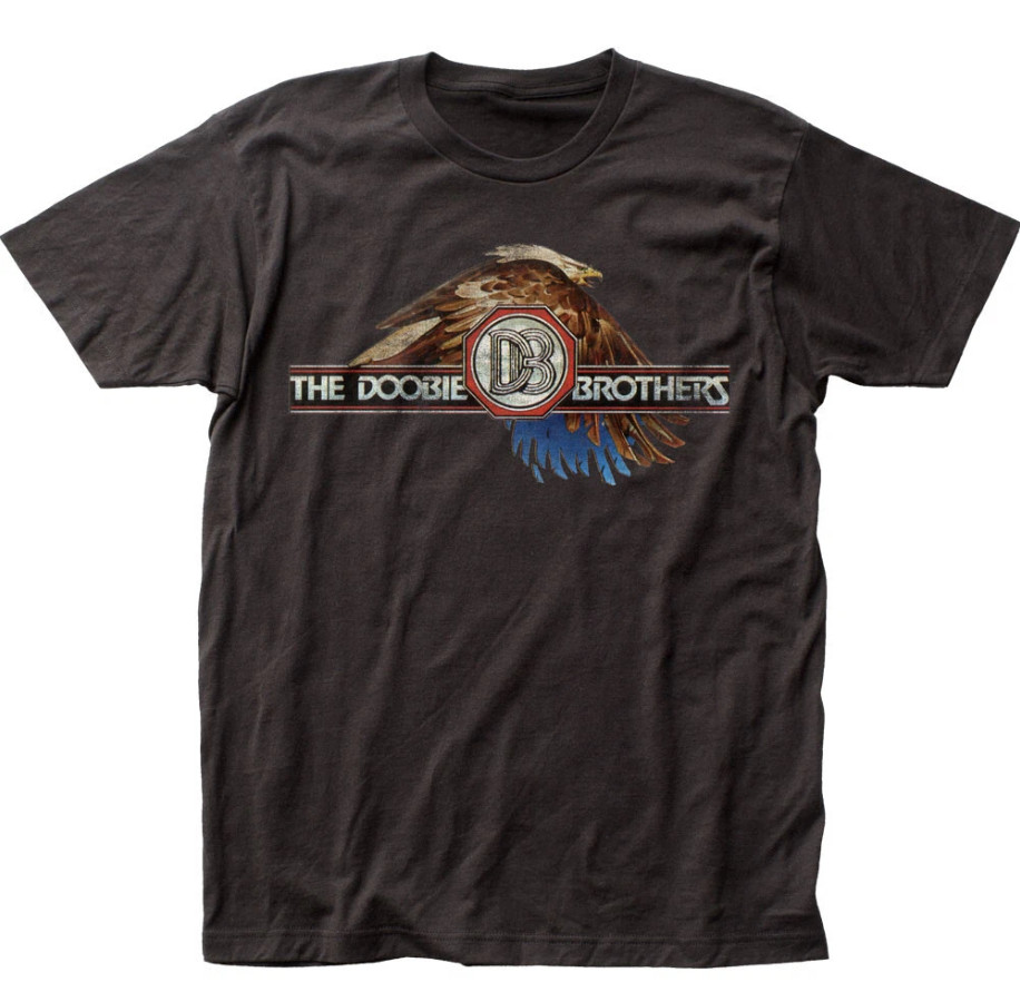 The Doobie Brothers Eagle T-Shirt– Men’s Rock Music Classic Band Tee Black