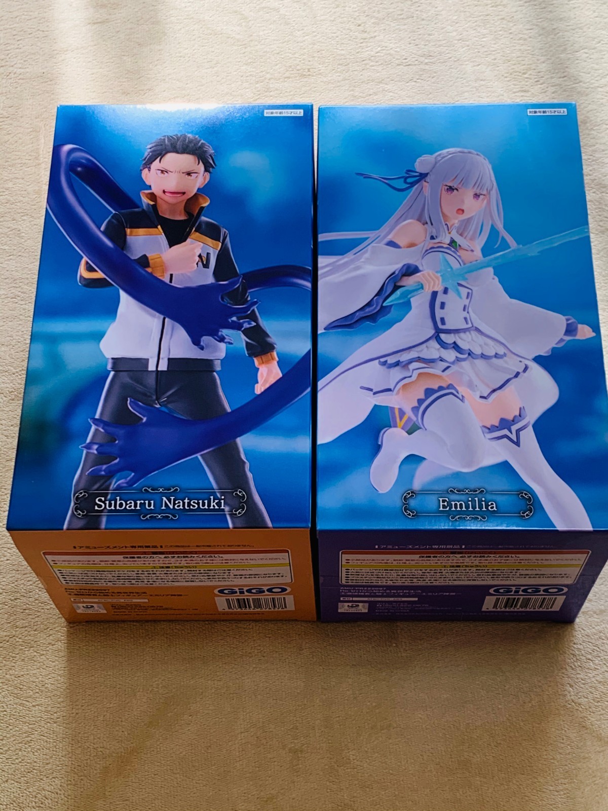 Re:ZERO Starting Life in Another World Emilia & Subaru Set Prize Figure NEW