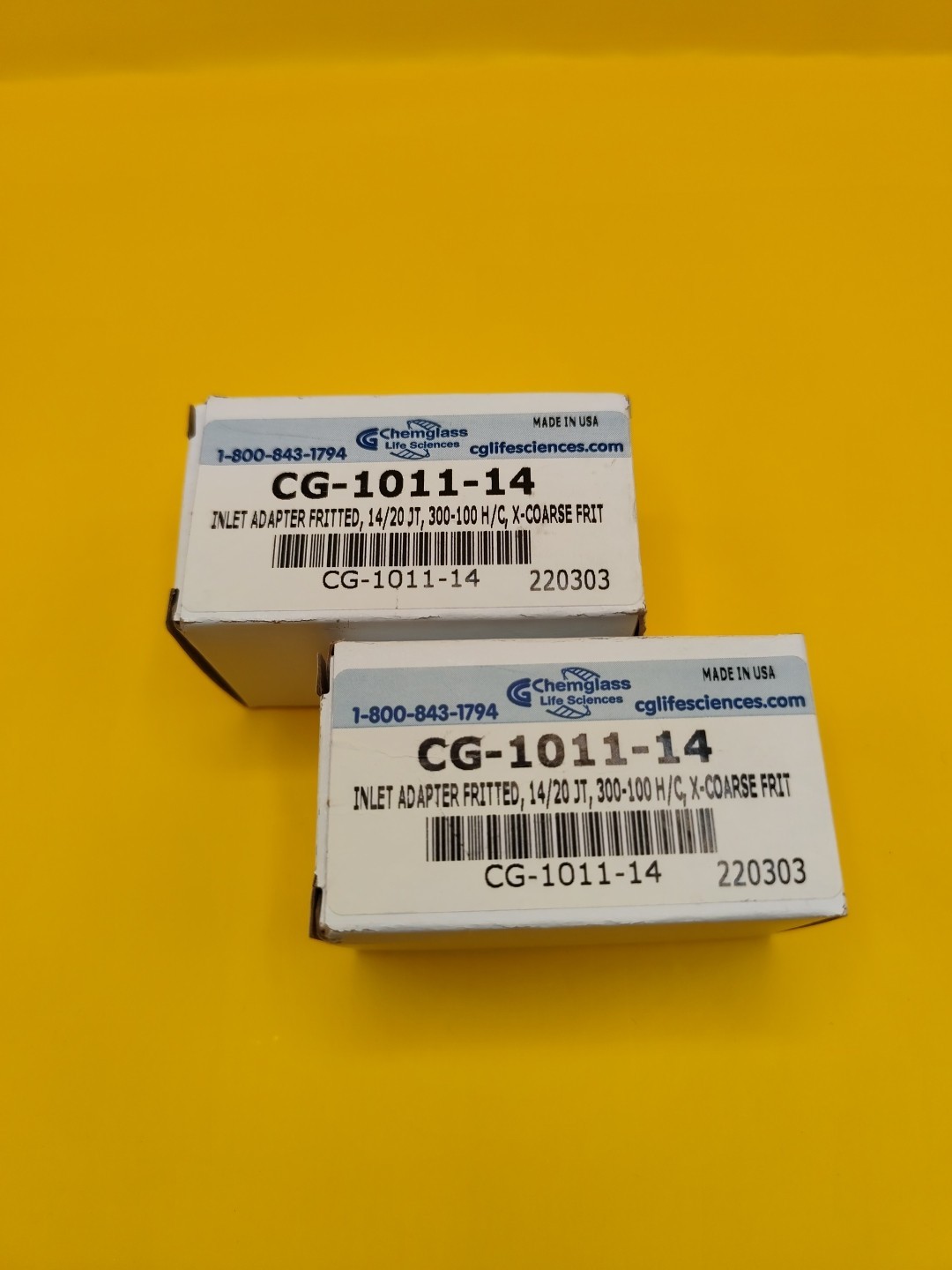 CHEMGLASS CG-1011-14 Adapter,Inlet,14/20 CHEMGLASS CG-1011-14 Adapter,Inlet,14/20