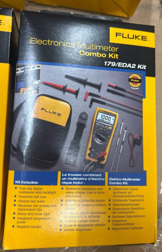 Fluke 179/EDA2 6 Piece Industrial Electronics Multimeter Combo Kit Fluke 179/EDA2 6 Piece Industrial Electronics Multimeter Combo Kit