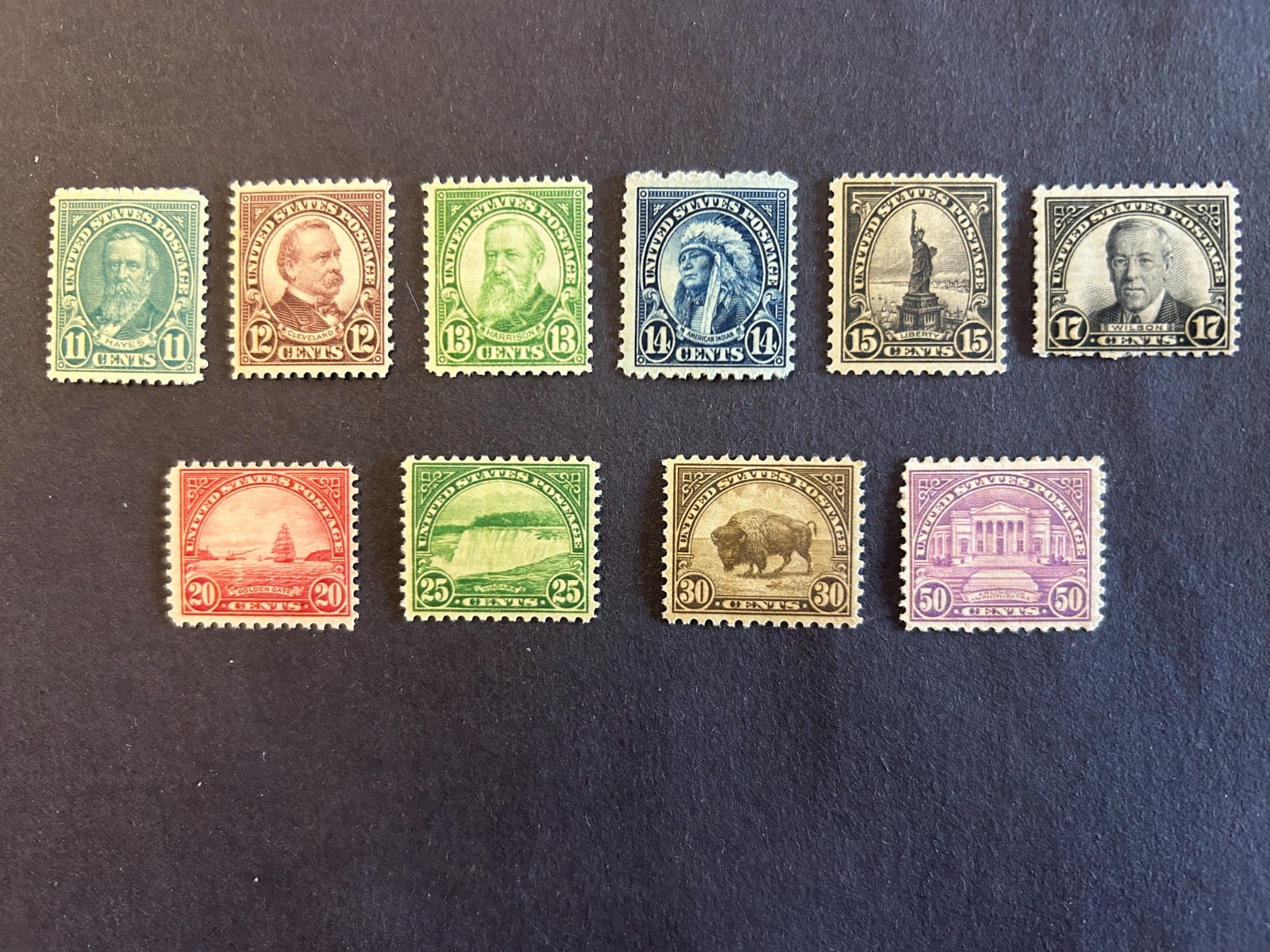 US Stamp Scott #692-701 1931 Rotary Press Printing Set Mint NH OG