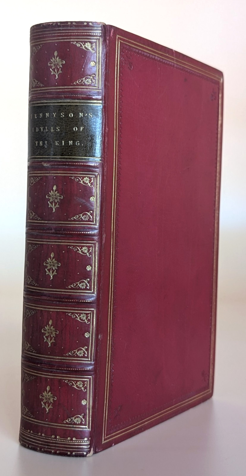 1874 Idylls of the King Alfred Tennyson Fine Leather Binding Gilt Victorian