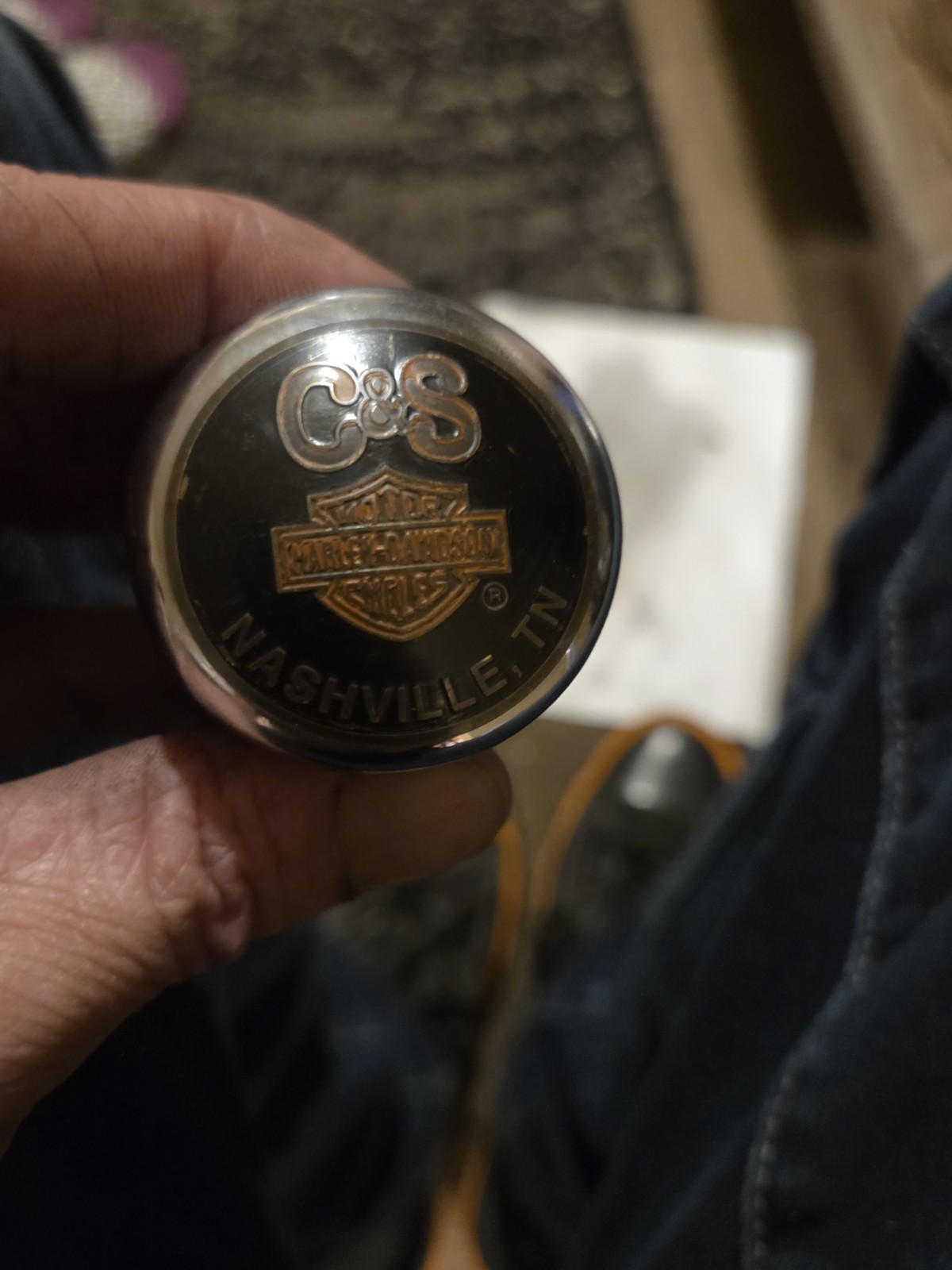 Vintage Harley-Davidson C&S Nashville TN Oil Tank Dipstick Cap Plug 1984-1999... Vintage Harley-Davidson C&S Nashville TN Oil Tank Dipstick Cap Plug 1984-1999...