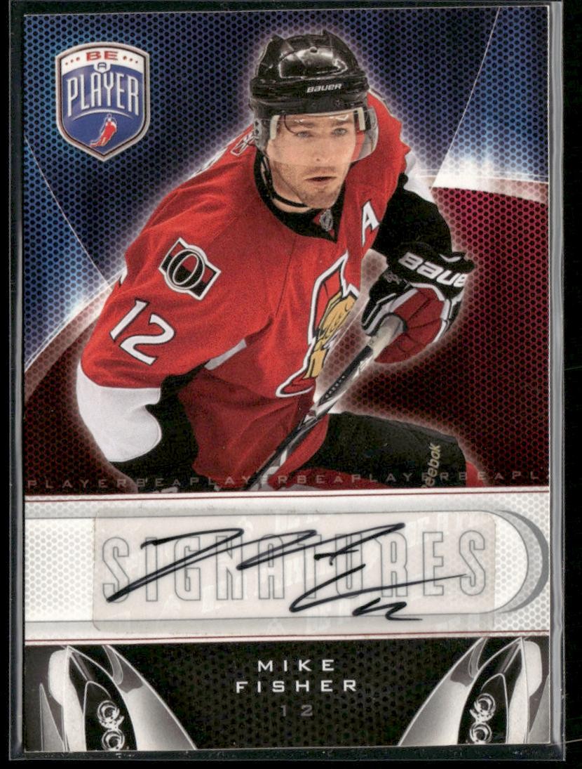 2009-10 Upper Deck Be A Player #S-FI Mike Fisher Signatures 2009-10 Upper Deck Be A Player #S-FI Mike Fisher Signatures