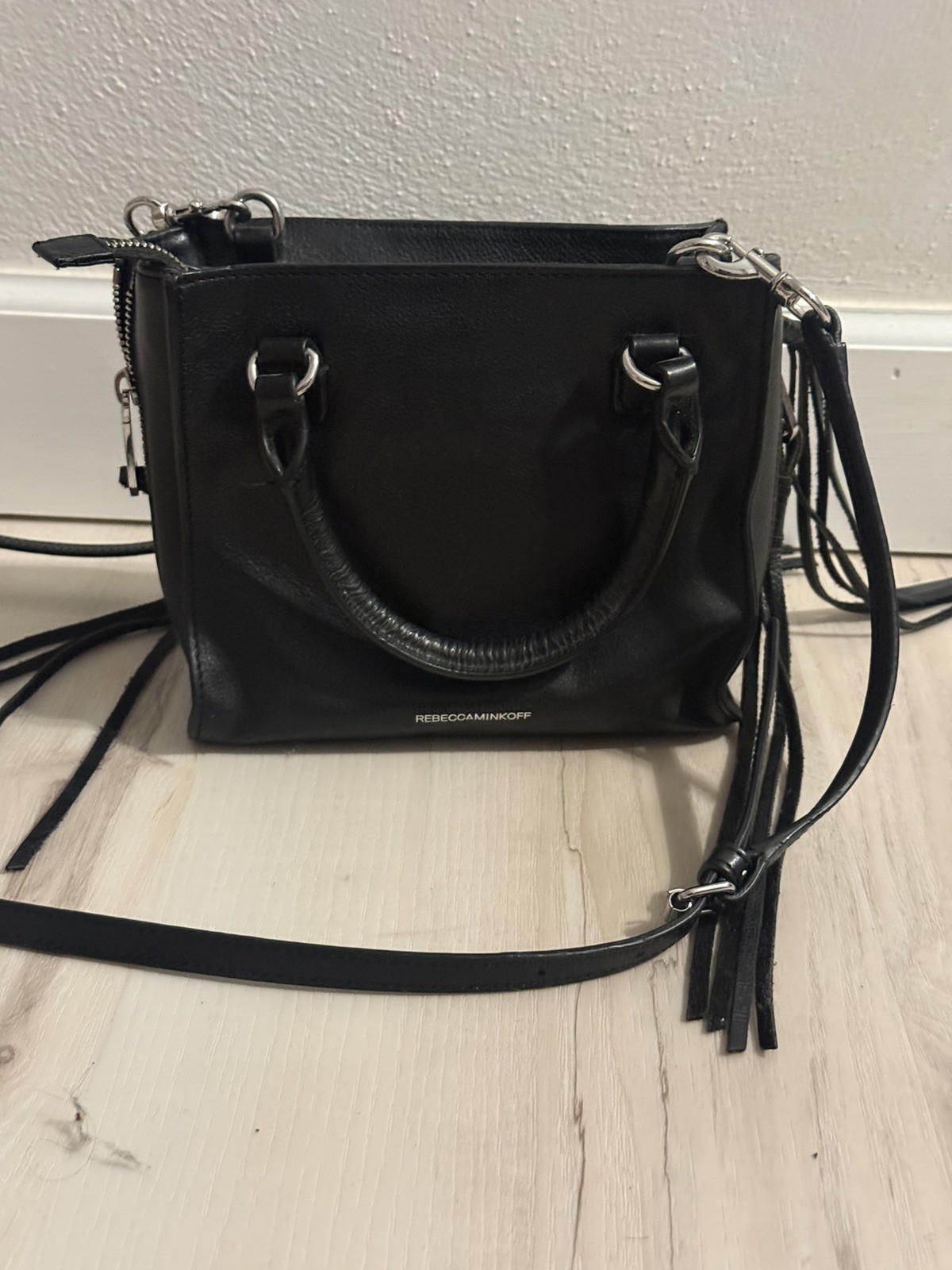 Rebecca Minkoff Crossbody Purse Hand Bag Burgundy Tasseled Fringe Rebecca Minkoff Crossbody Purse Hand Bag Burgundy Tasseled Fringe