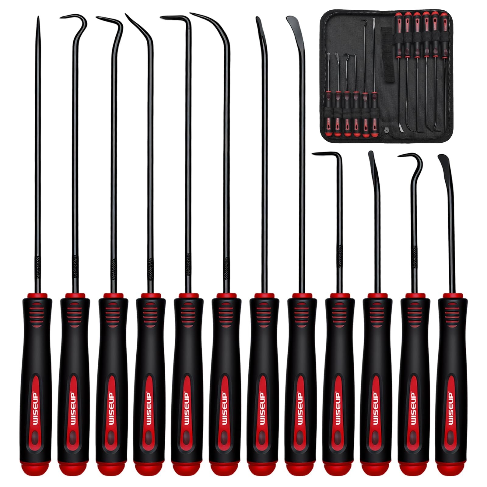 WISEUP 12Piece Pick and Hook Tools Set, Precision Automotive Pick Tool Set WISEUP 12Piece Pick and Hook Tools Set, Precision Automotive Pick Tool Set