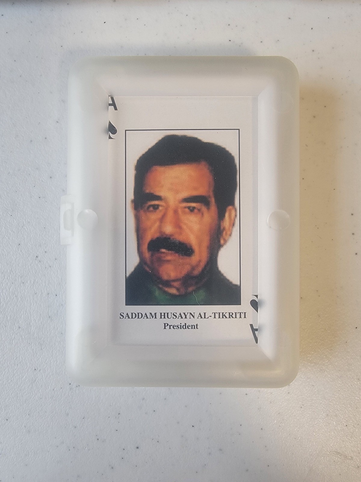 Unbranded Desert Storm Iraq Most Wanted Playing Cards New Clear Box Unbranded Desert Storm Iraq Most Wanted Playing Cards New Clear Box