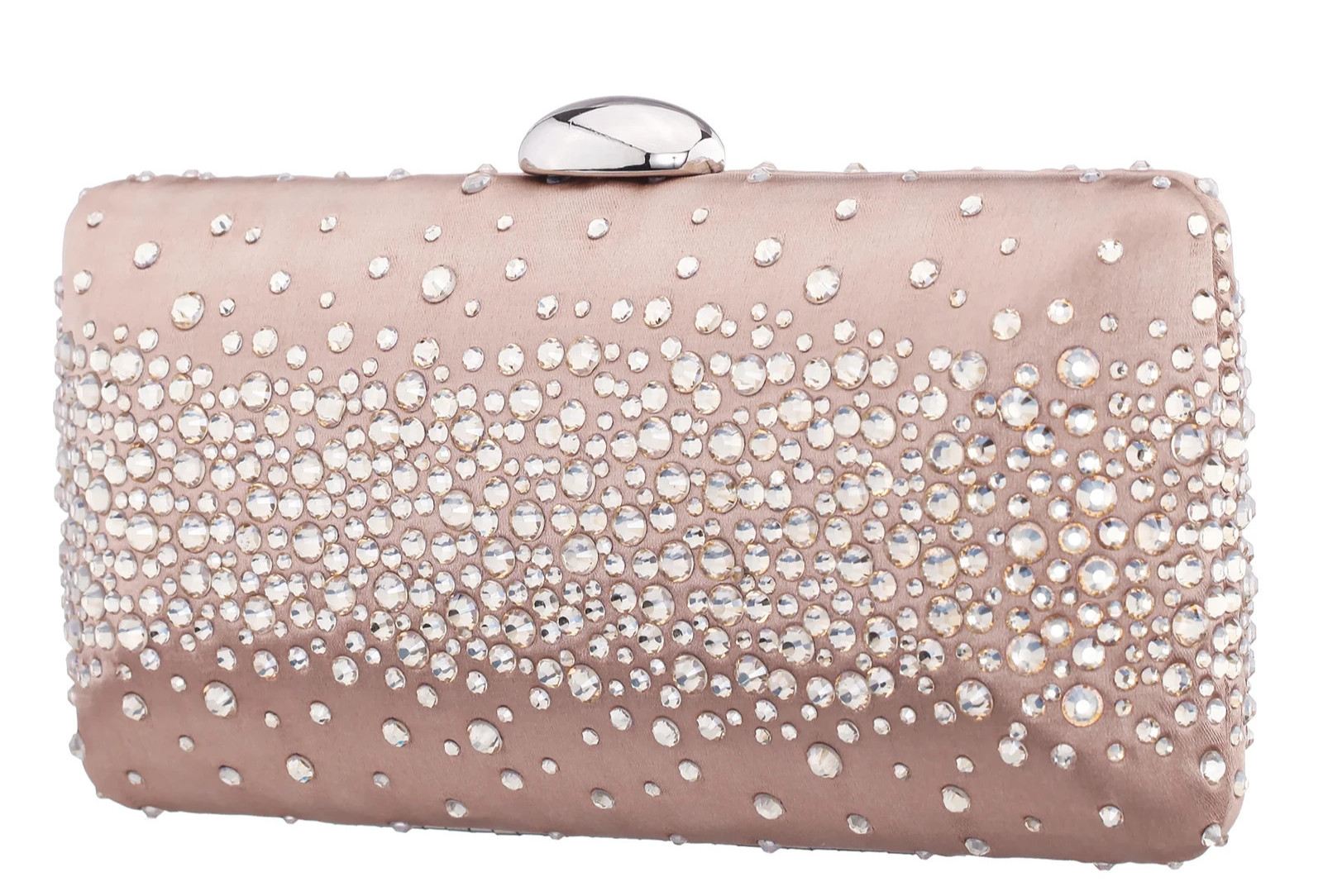 $98. Nina Crystal Scatter Purity Shoulder Clutch Honey Silver $98. Nina Crystal Scatter Purity Shoulder Clutch Honey Silver