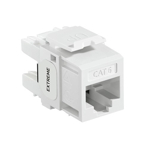 50pc Leviton Keystone eXtreme Cat 6 QuickPort Jack - White (61110-RW6 ) QTY 50 50pc Leviton Keystone eXtreme Cat 6 QuickPort Jack - White (61110-RW6 ) QTY 50