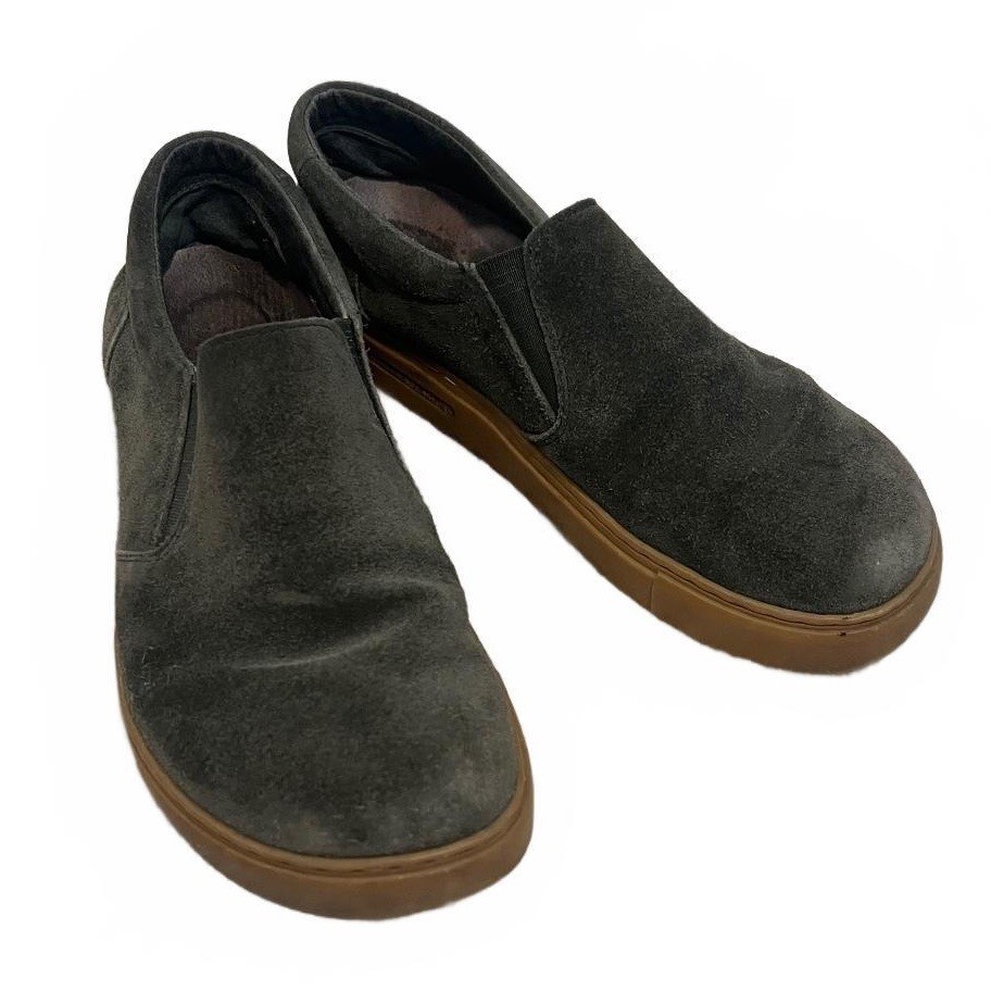 Birkenstock Oswego Green Leather Suede Slip on Comfort Shoes Walking Ease