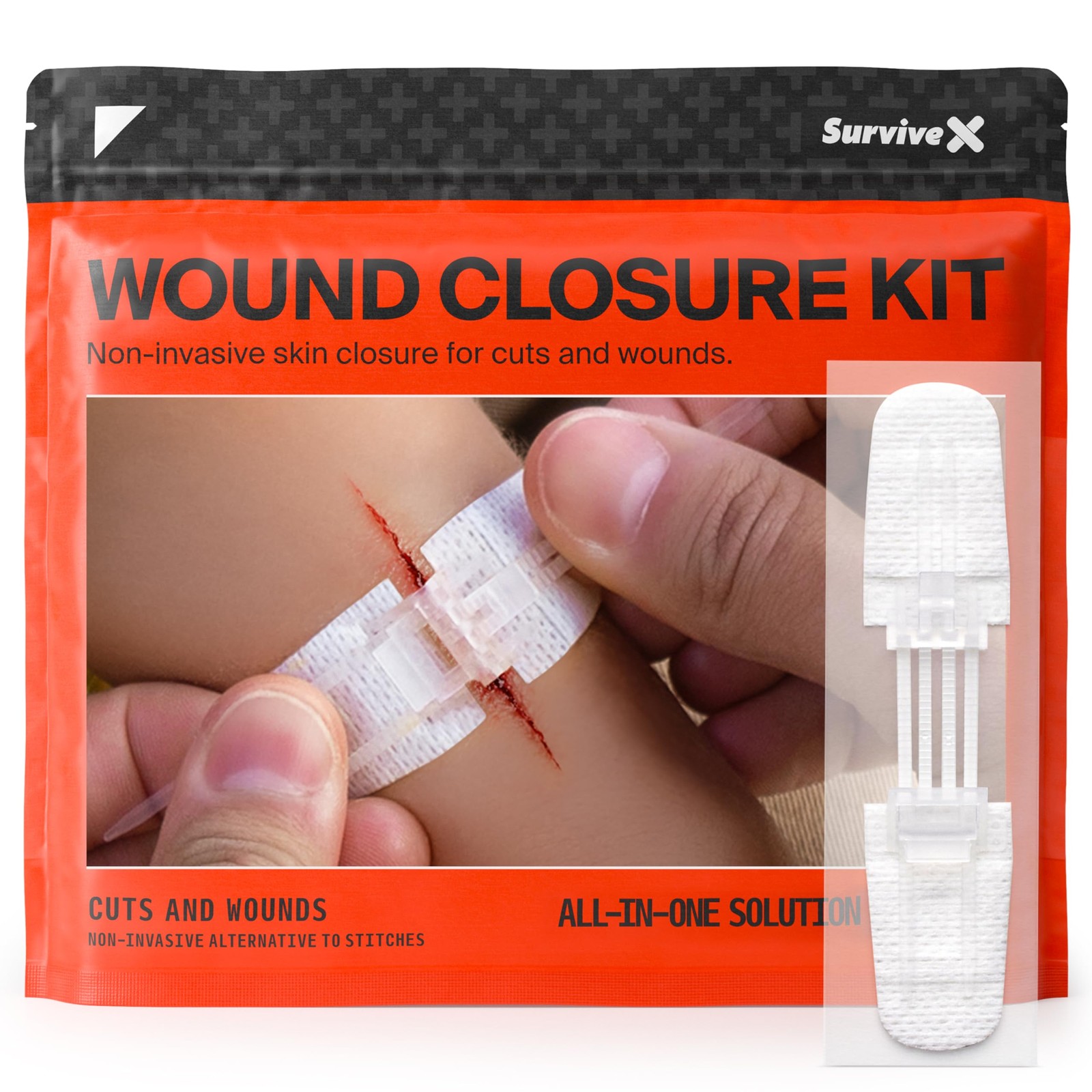 SurviveX Zip Stitch Wound Closure Strips - Repair Wounds Without Stitches -... SurviveX Zip Stitch Wound Closure Strips - Repair Wounds Without Stitches -...