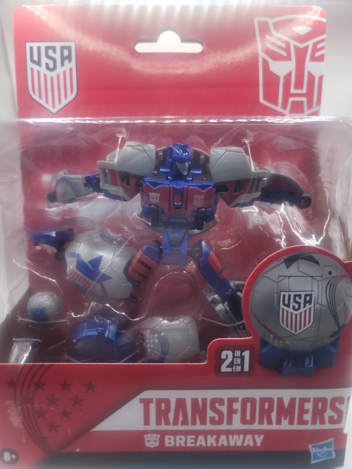 Transformers USA Soccer Breakaway SEALED Hasbro Collaborative Generations Transformers USA Soccer Breakaway SEALED Hasbro Collaborative Generations