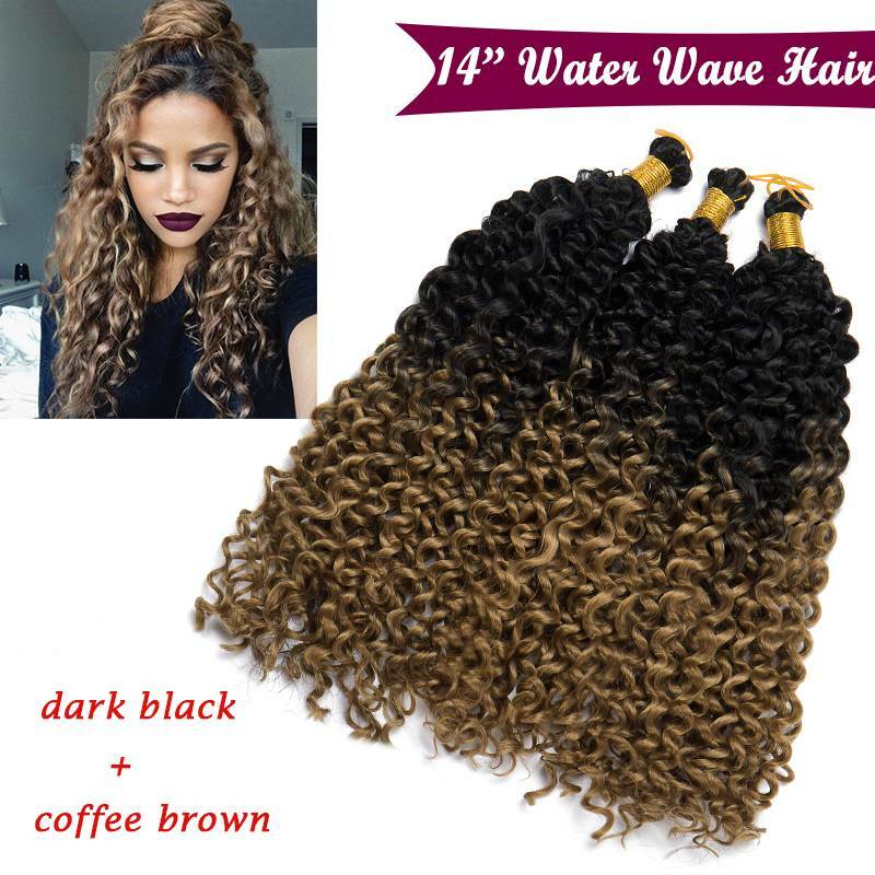 100% Natural Crochet Deep Wave Curly As Human Hair Extensions Woman Water Wave