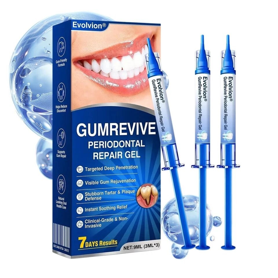 Evolvion GumRevive Periodontal Repair Gel,Fresh Mint Flavor, Gentle Oral Care