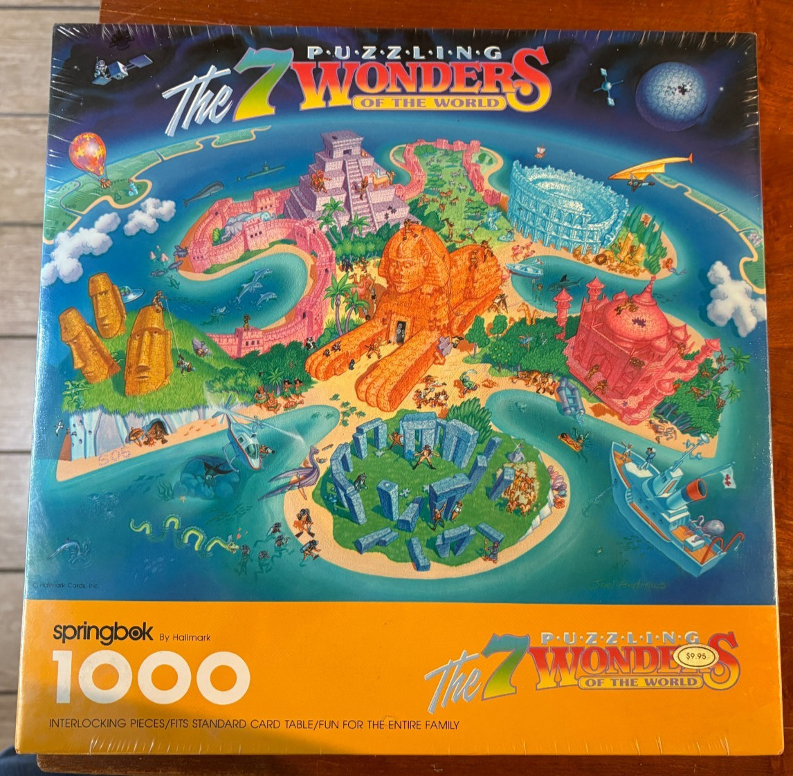 Vintage Springbok Puzzle 7 PUZZLING WONDERS OF THE WORLD 1000 PZL6119 SEALED