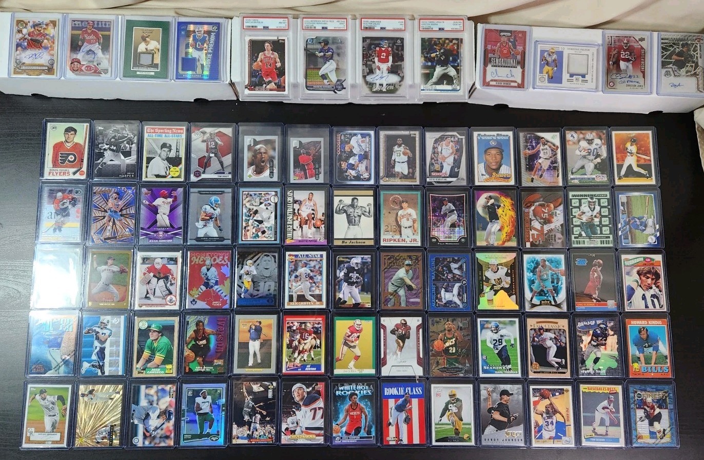 HUGE 3200 Sports Card NFL MLB NBA Collection STARS HOF SP ROOKIES PATCHES AUTOS