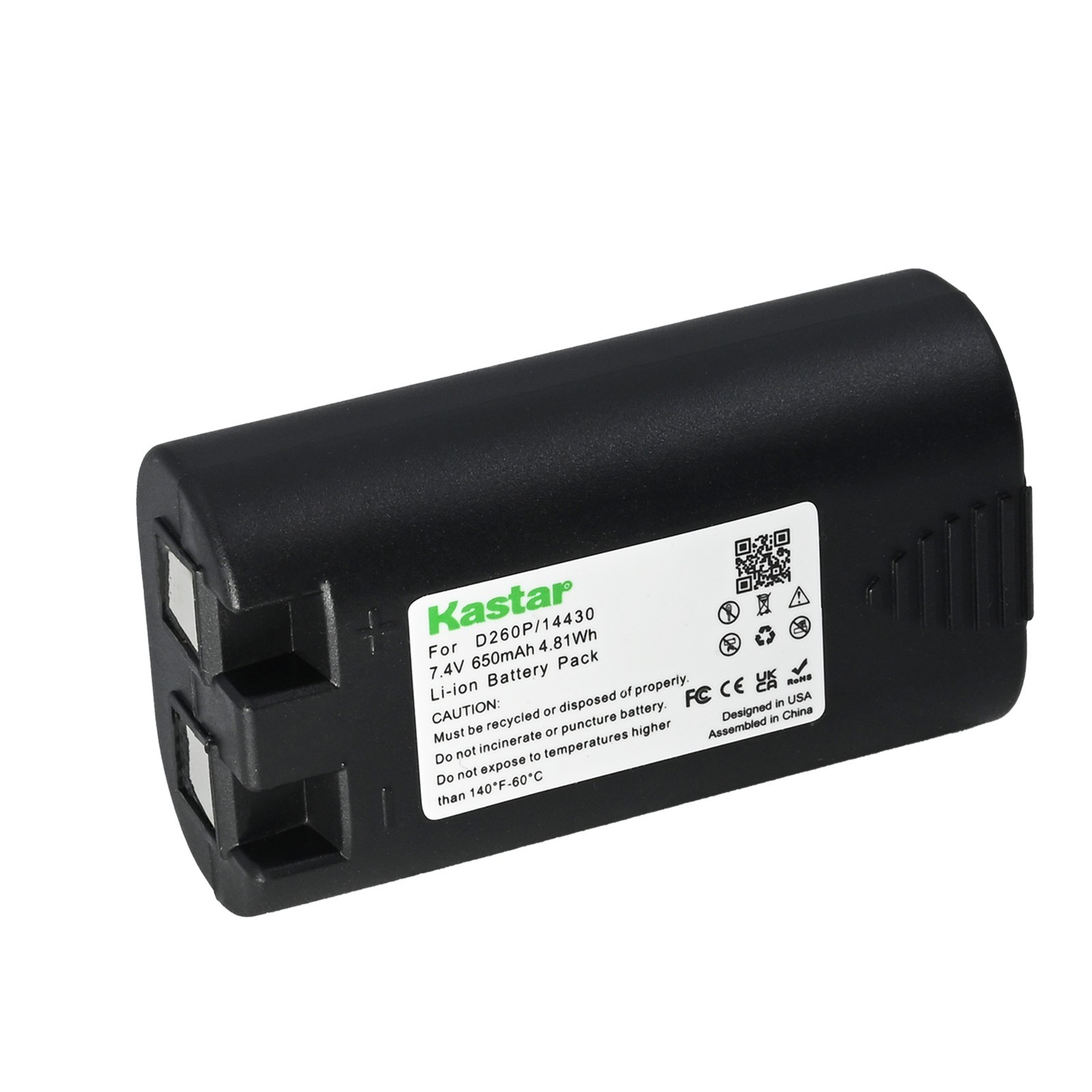 Kastar D260P Battery Replacement for 3M PL200 DYMO LabelManager 260 280 Battery