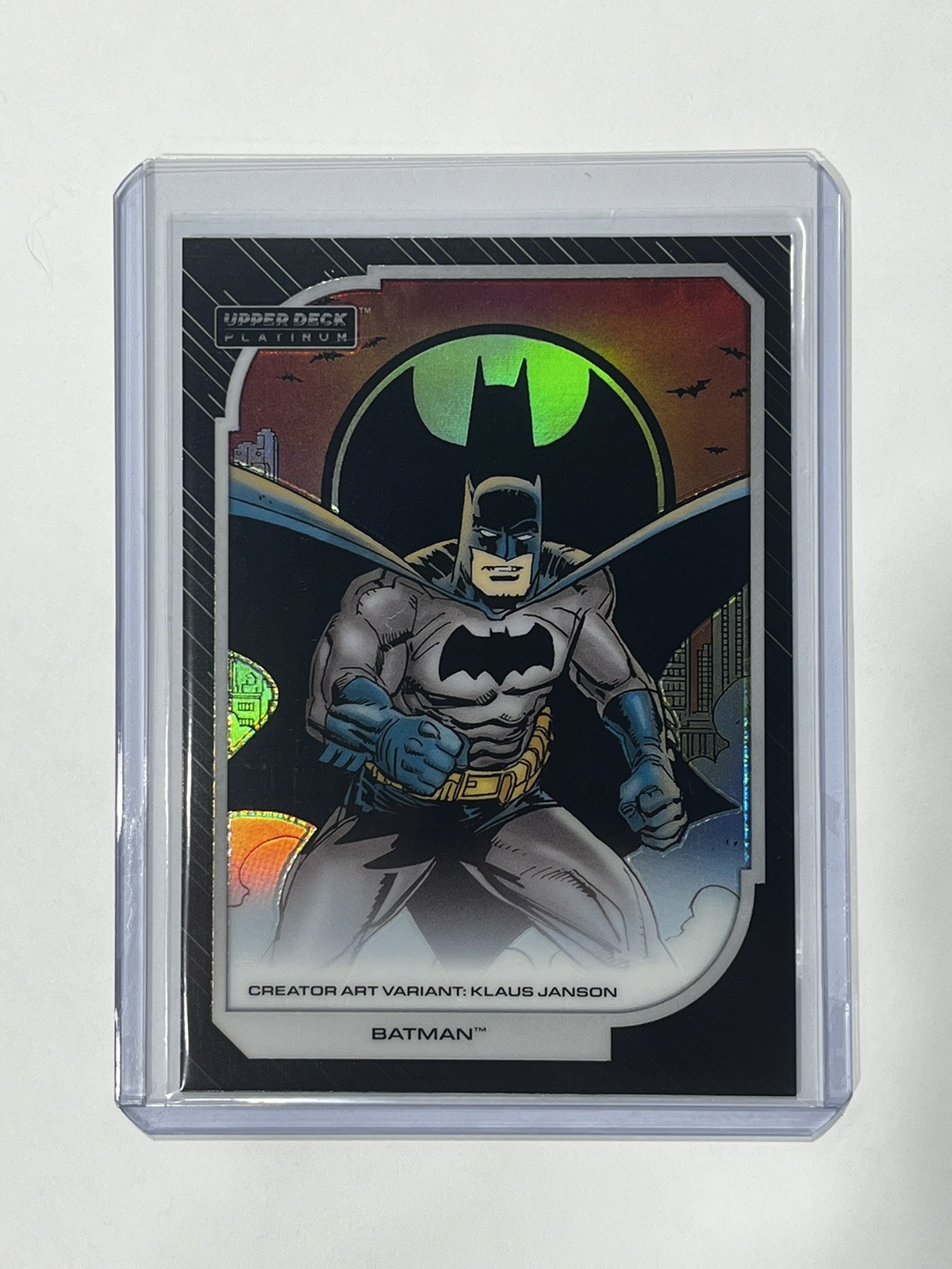 2026 Upper Deck DC Platinum BATMAN #2 Creator Art Variant Black Rainbow 1:2,400 2026 Upper Deck DC Platinum BATMAN #2 Creator Art Variant Black Rainbow 1:2,400