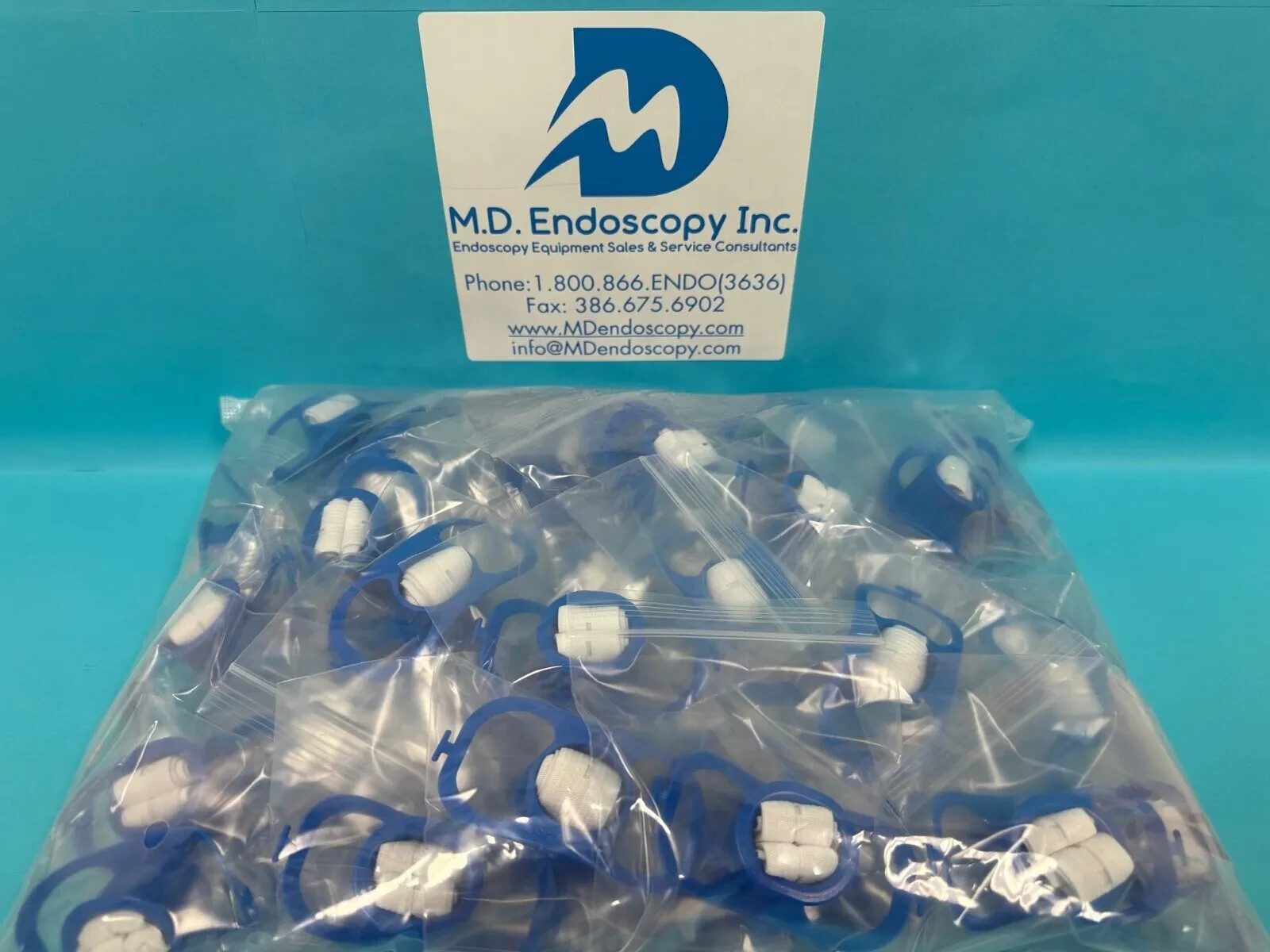 50X ADULT Bite Block Mouth Piece Guard w/ Strap for GI Endoscopy 60Fr, 20 x 27mm