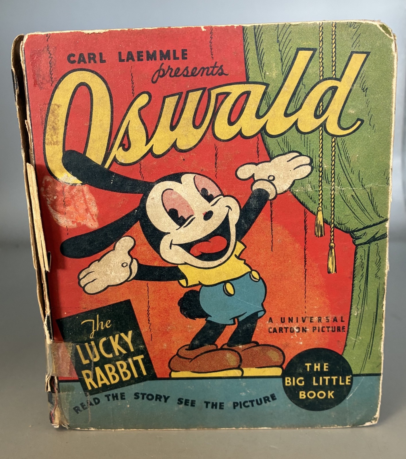 Vintage 1930s Carl Laemmle Big Little Book - Oswald The Lucky Rabbit