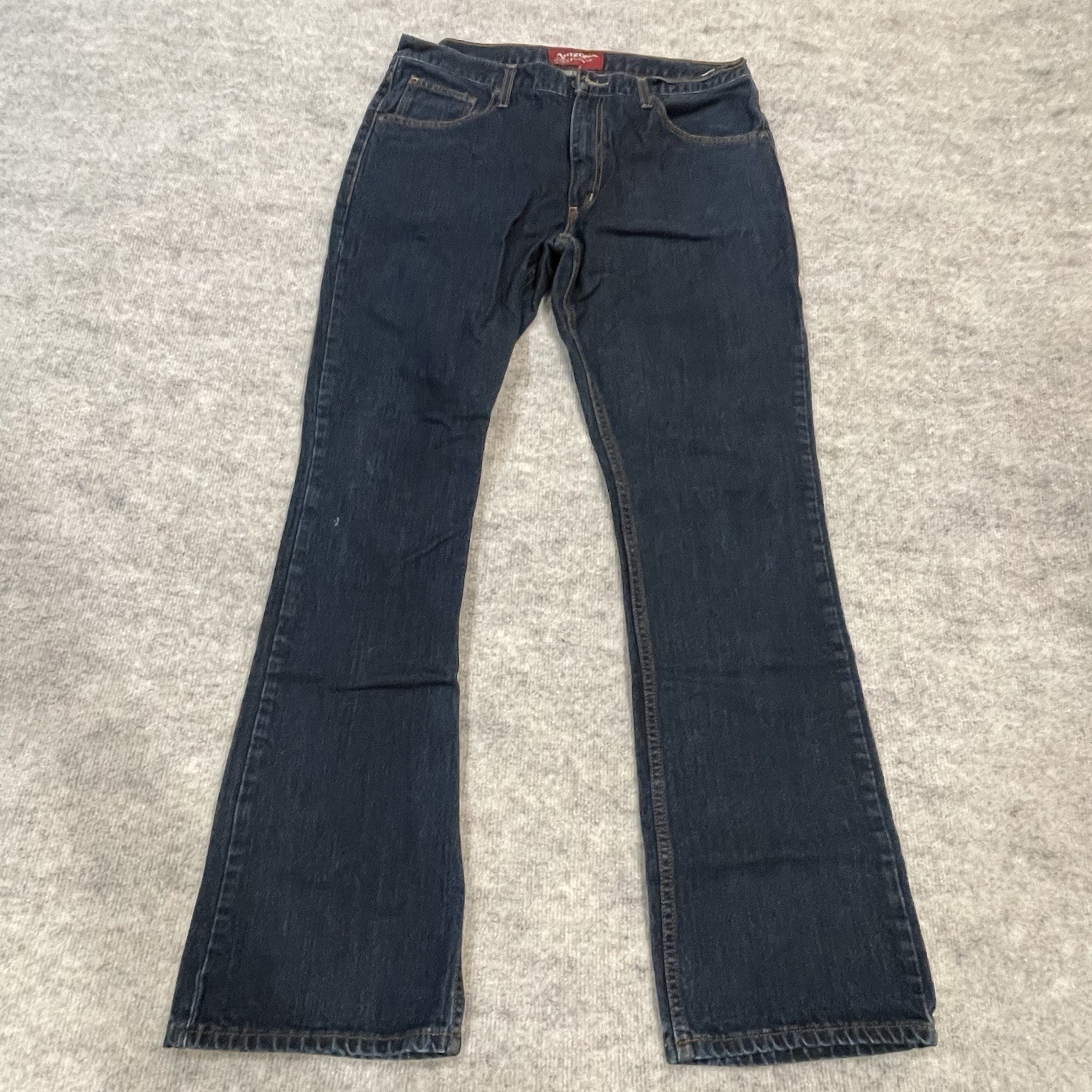 Arizona Jean Co Men\'s 36x34 Original Boot Cut Dark Wash Indigo 100% Cotton Jean