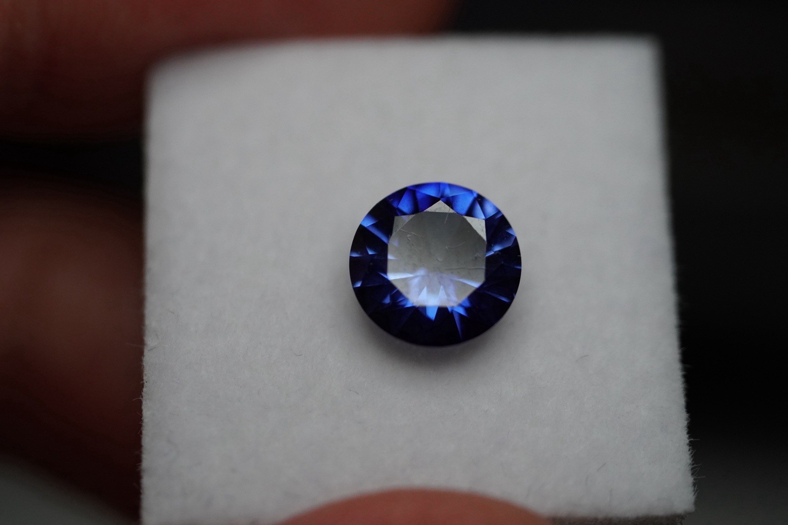 2.20ct Lab-Created Blue Sapphire Round Brilliant Cut Loose Sapphire Gemstone 2.20ct Lab-Created Blue Sapphire Round Brilliant Cut Loose Sapphire Gemstone