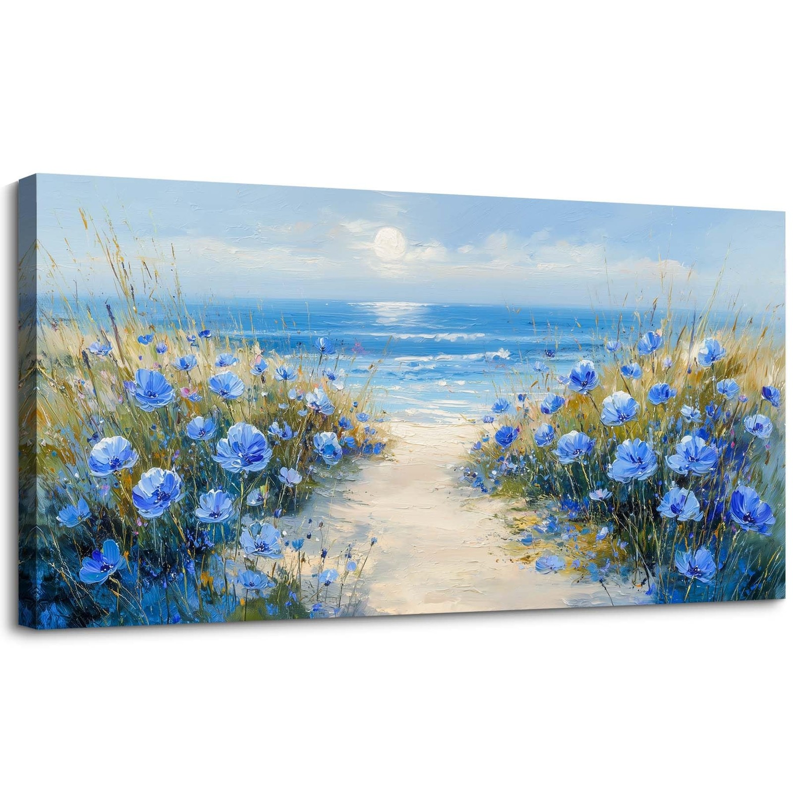 SLYCAY Coastal Landscape Large Wall Art for Living Room, Beach Sunrise Canvas... SLYCAY Coastal Landscape Large Wall Art for Living Room, Beach Sunrise Canvas...
