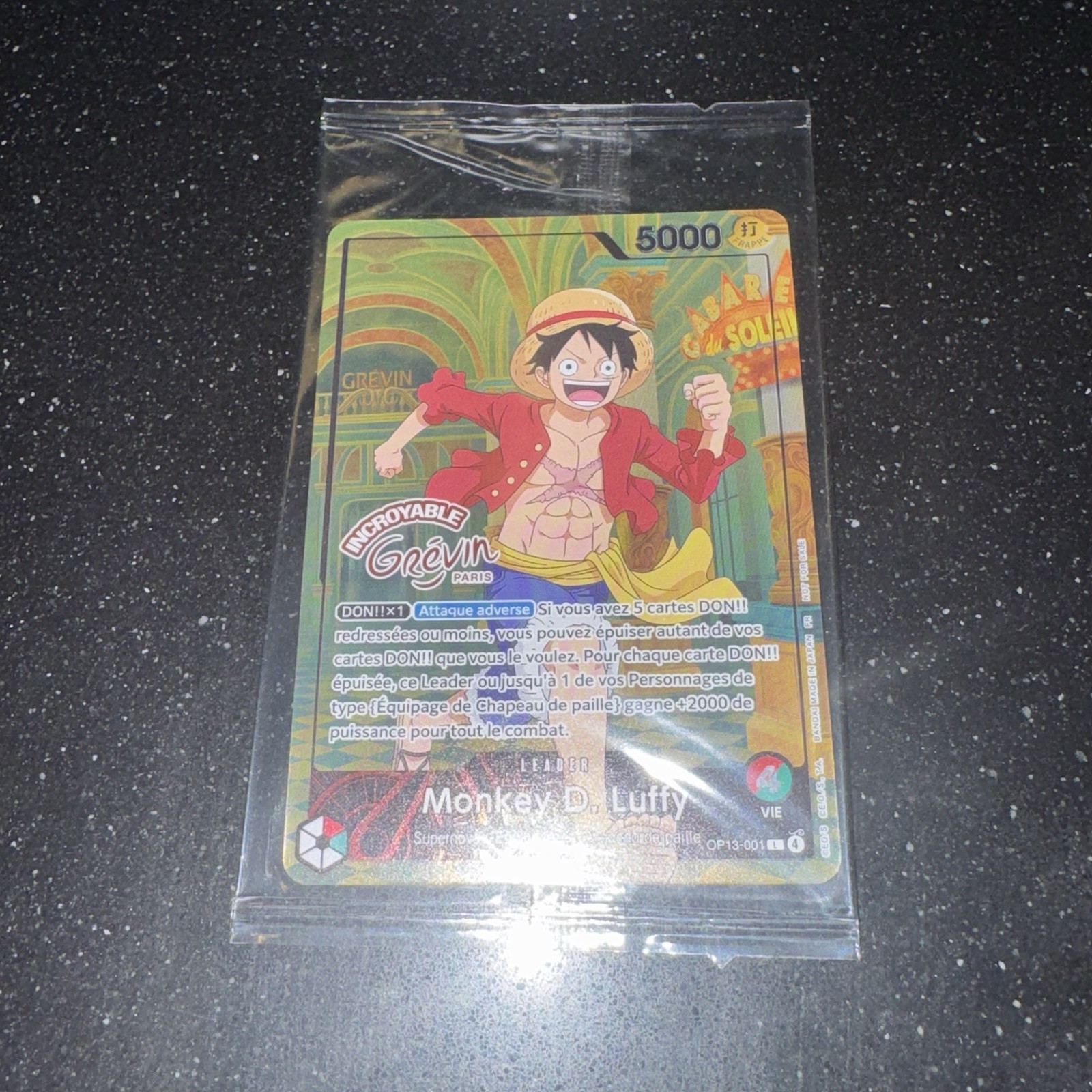 2026 ONE PIECE MONKEY D LUFFY PARIS GREVIN MUSEUM PROMO CARD USA IN STOCK