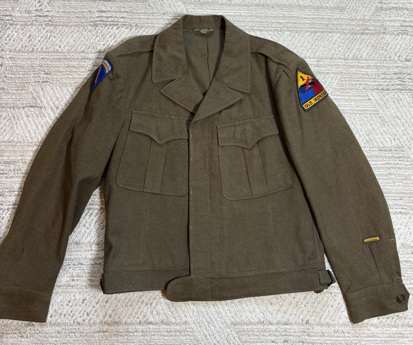 WWII US Army M1944 Ike Jacket 1946 Supreme HQ Allied Expeditionary 1st Armored WWII US Army M1944 Ike Jacket 1946 Supreme HQ Allied Expeditionary 1st Armored