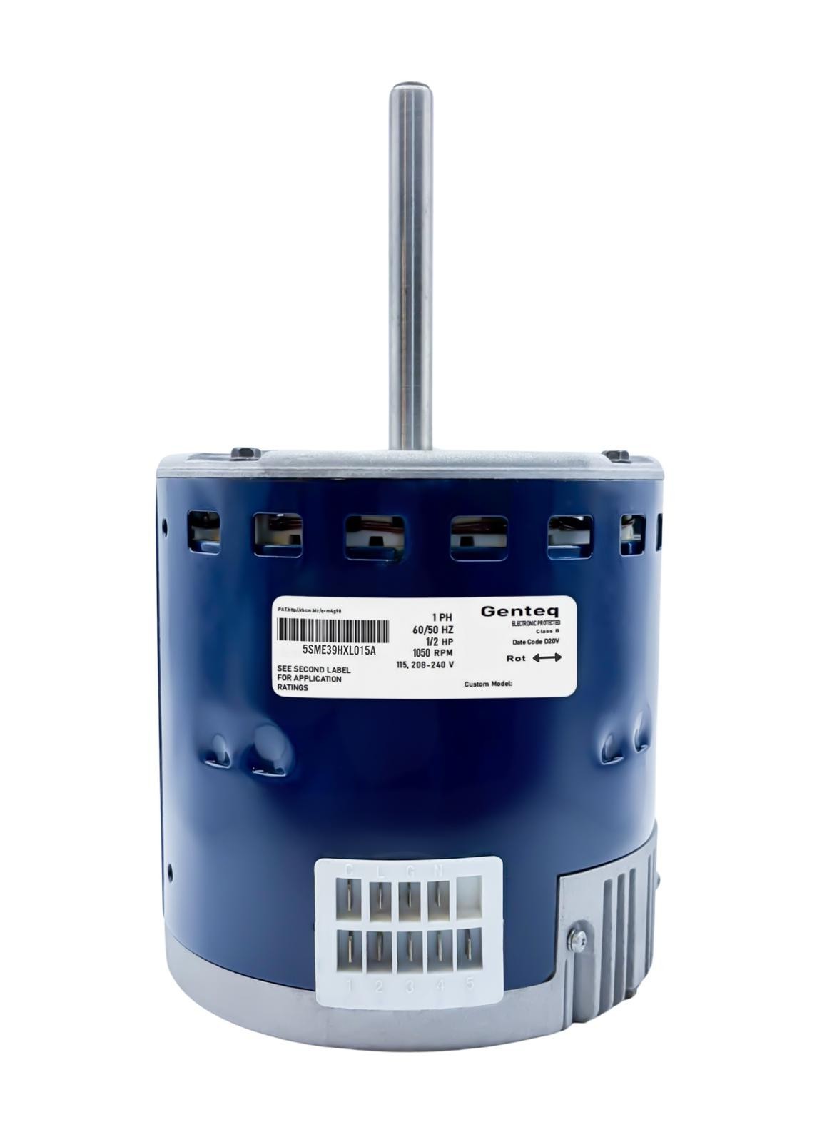 Genteq Blower Motor X13 5SME39HXL015A 1/2HP CCW Genteq Blower Motor X13 5SME39HXL015A 1/2HP CCW