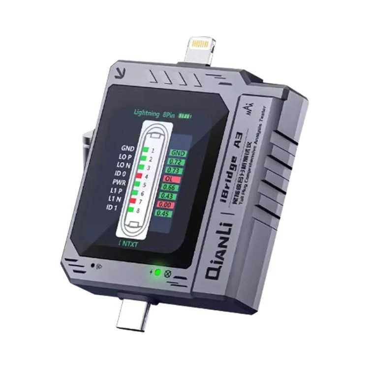Qianli iBridge A3 Tail Plug Comprehensive Analysis Tester for Lightning & Type-C