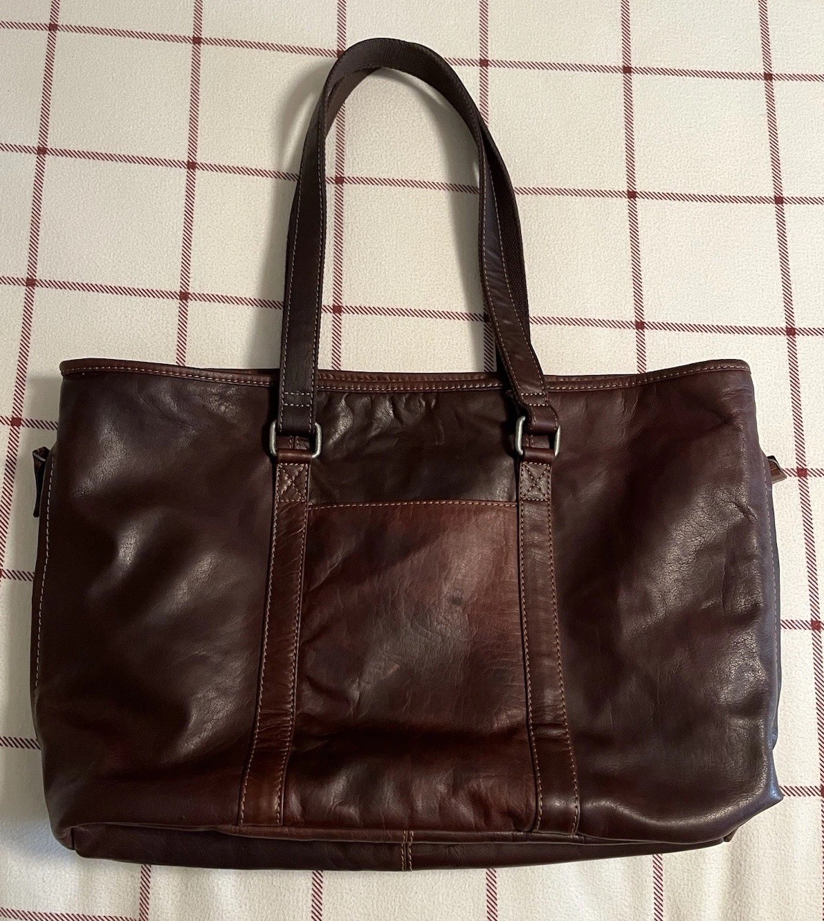 Jack Georges Voyager Large Travel Tote Brown Whiskey Tanned Leather Office Bag Jack Georges Voyager Large Travel Tote Brown Whiskey Tanned Leather Office Bag
