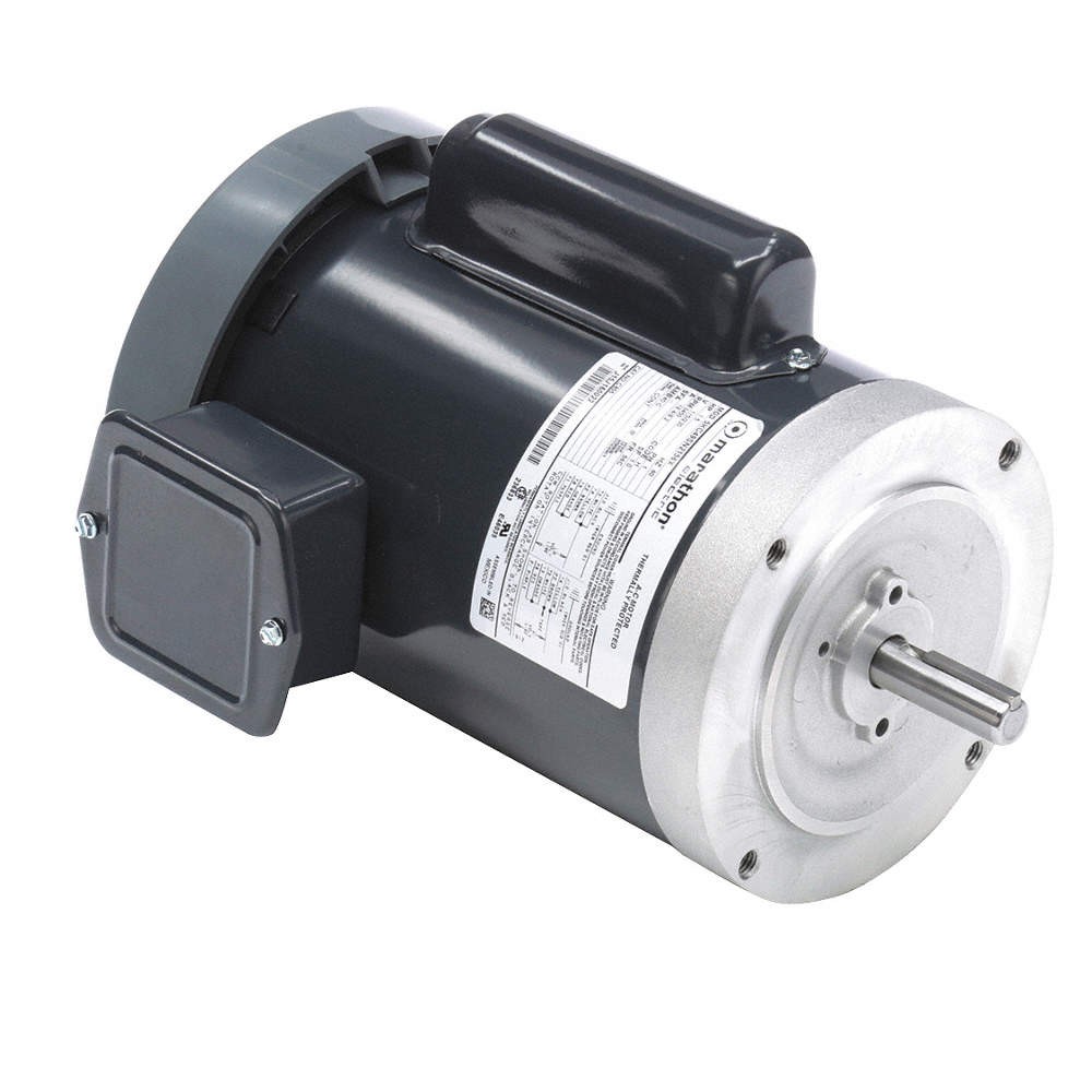 LEESON 5KC49SN2156X Motor,1 1/2 HP,3,450 rpm,56C,115/230V 2K389