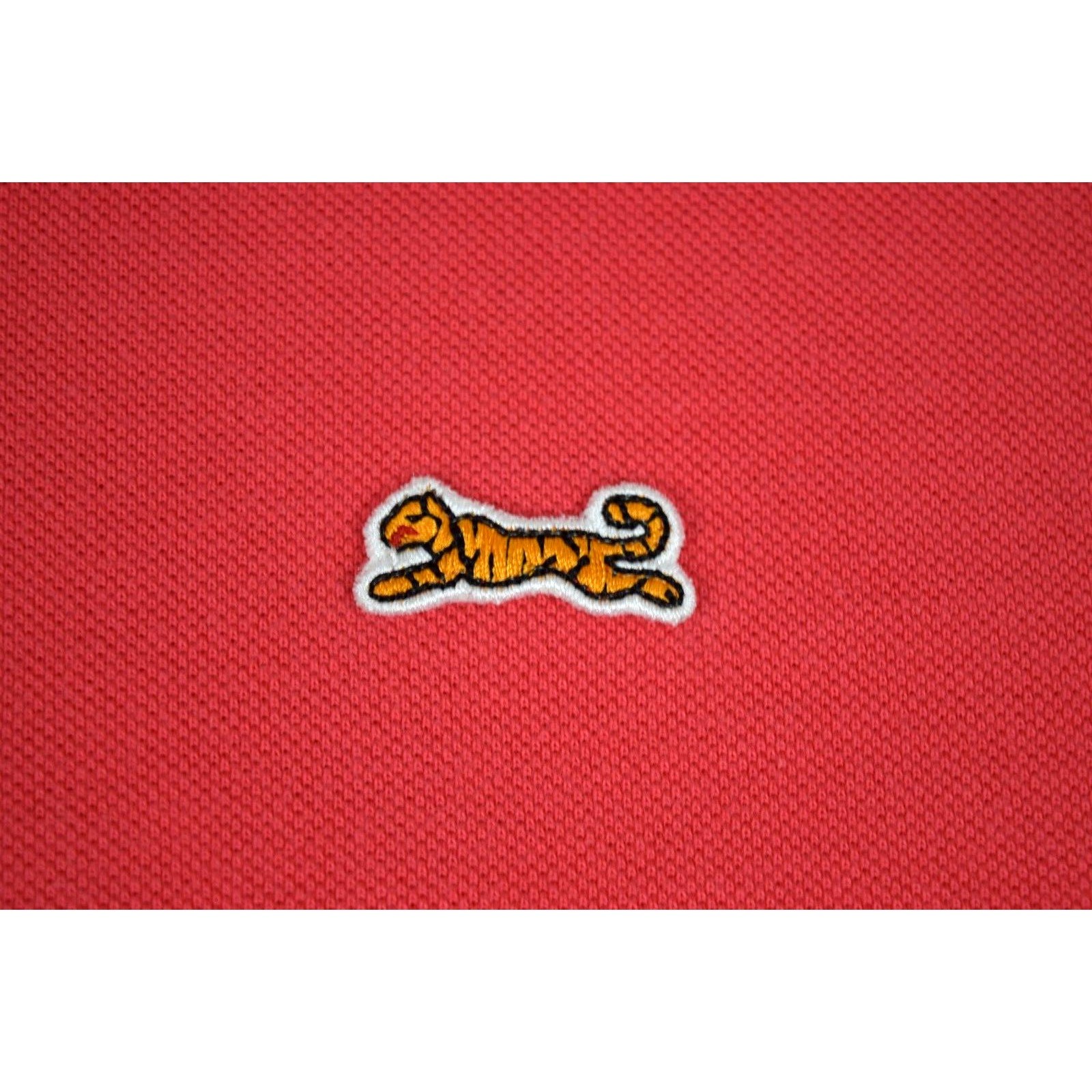 Vintage 80s Le TIGRE Shirt Watermelon polo Orange Tiger Mens XS/S Cobain Special