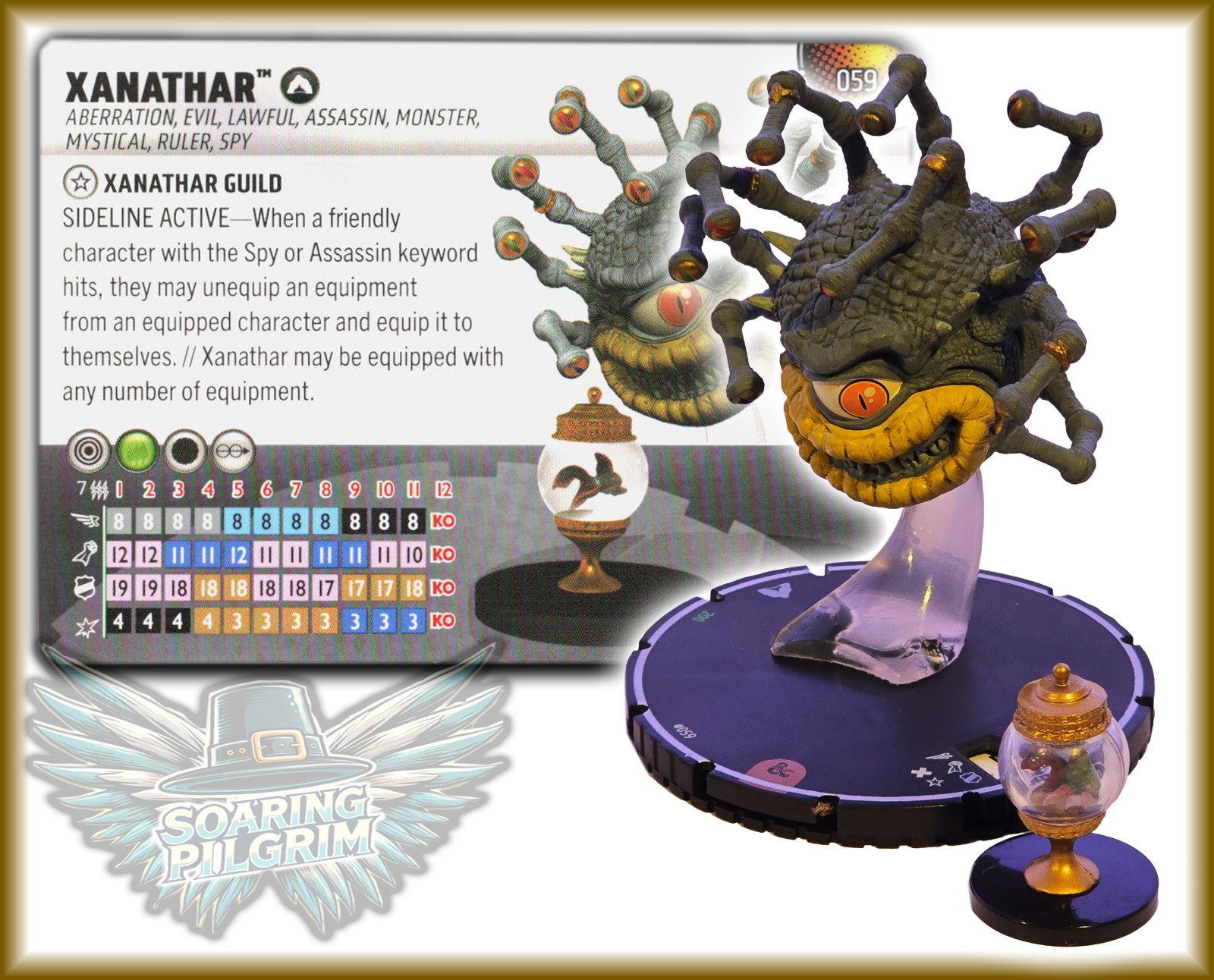D&D Heroclix XANATHAR - 059 - CHASE Dungeons & Dragons Series 1 Set